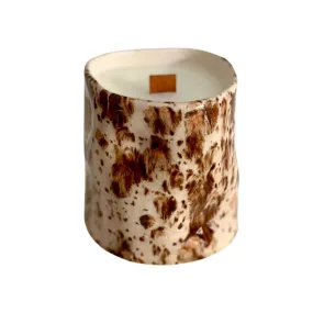 Brown Ceramic Natural Soy Wax Candle