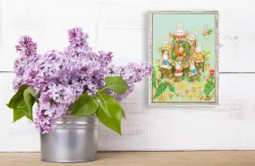 Buns Easter Feast Mini Framed Canvas