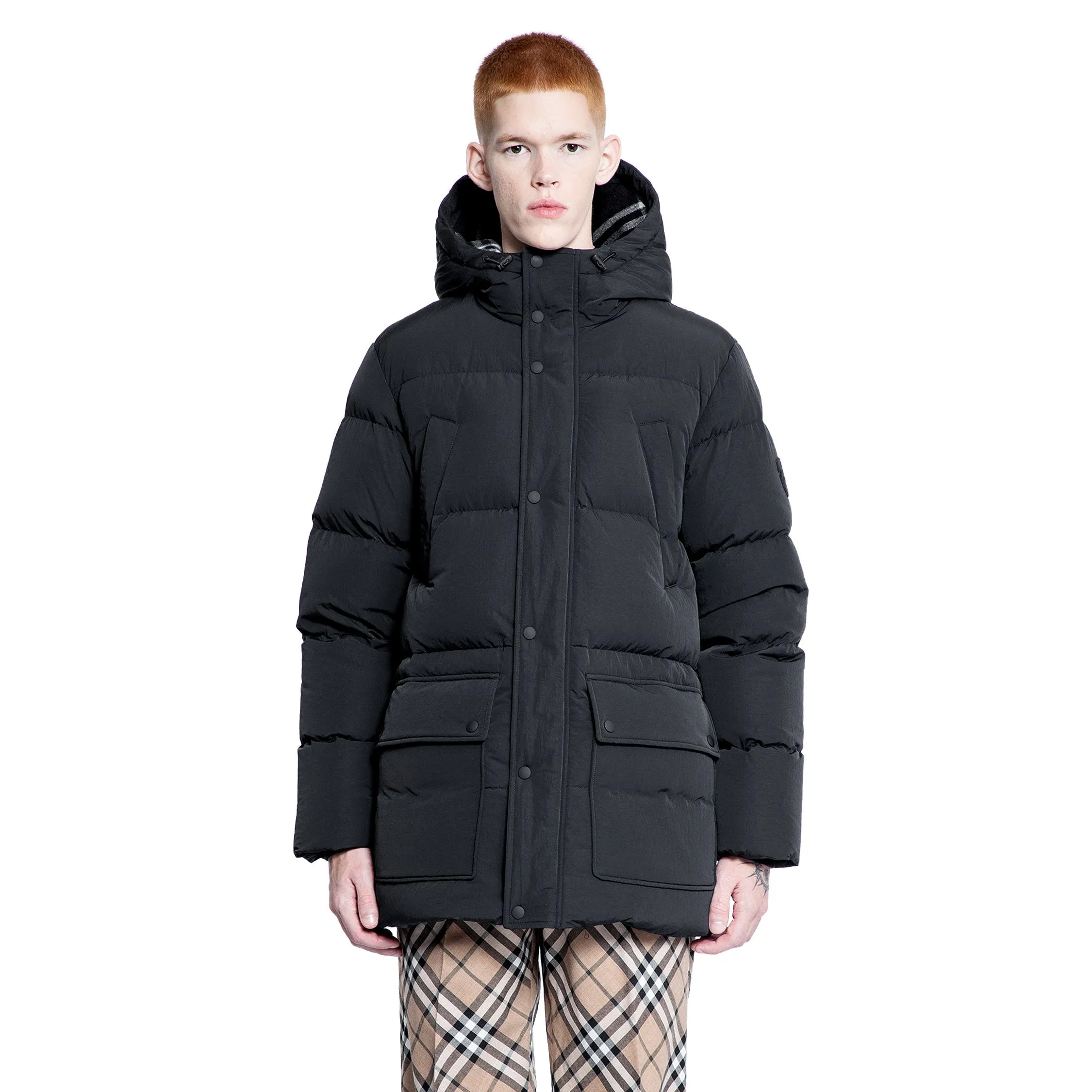 BURBERRY MAN BLACK COATS