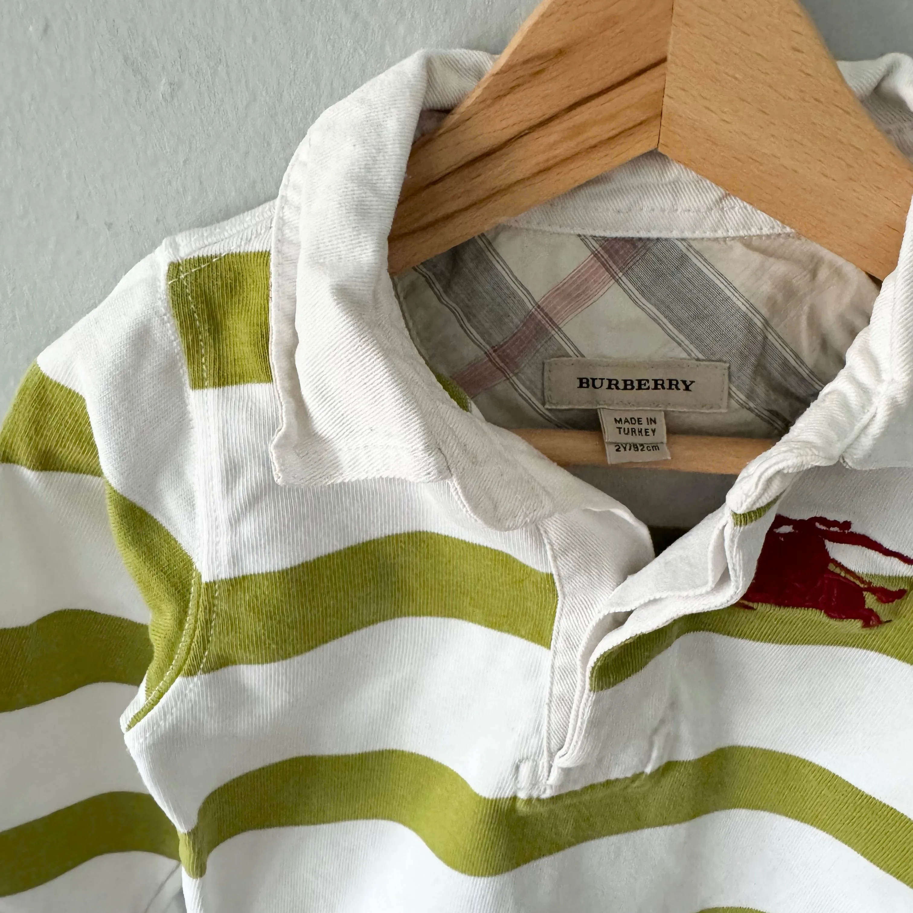 Burberry / striped long sleeve shirt / 2Y