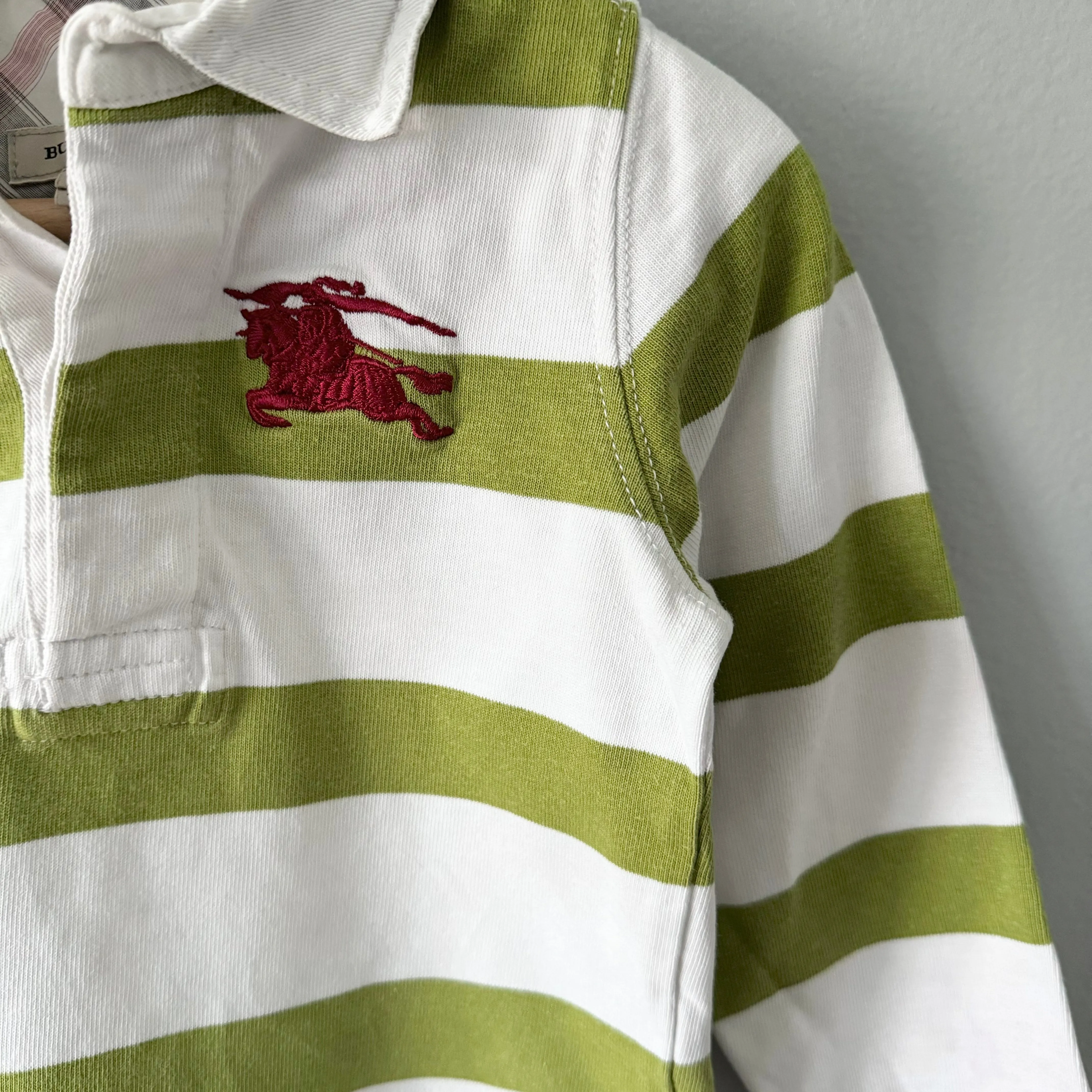 Burberry / striped long sleeve shirt / 2Y