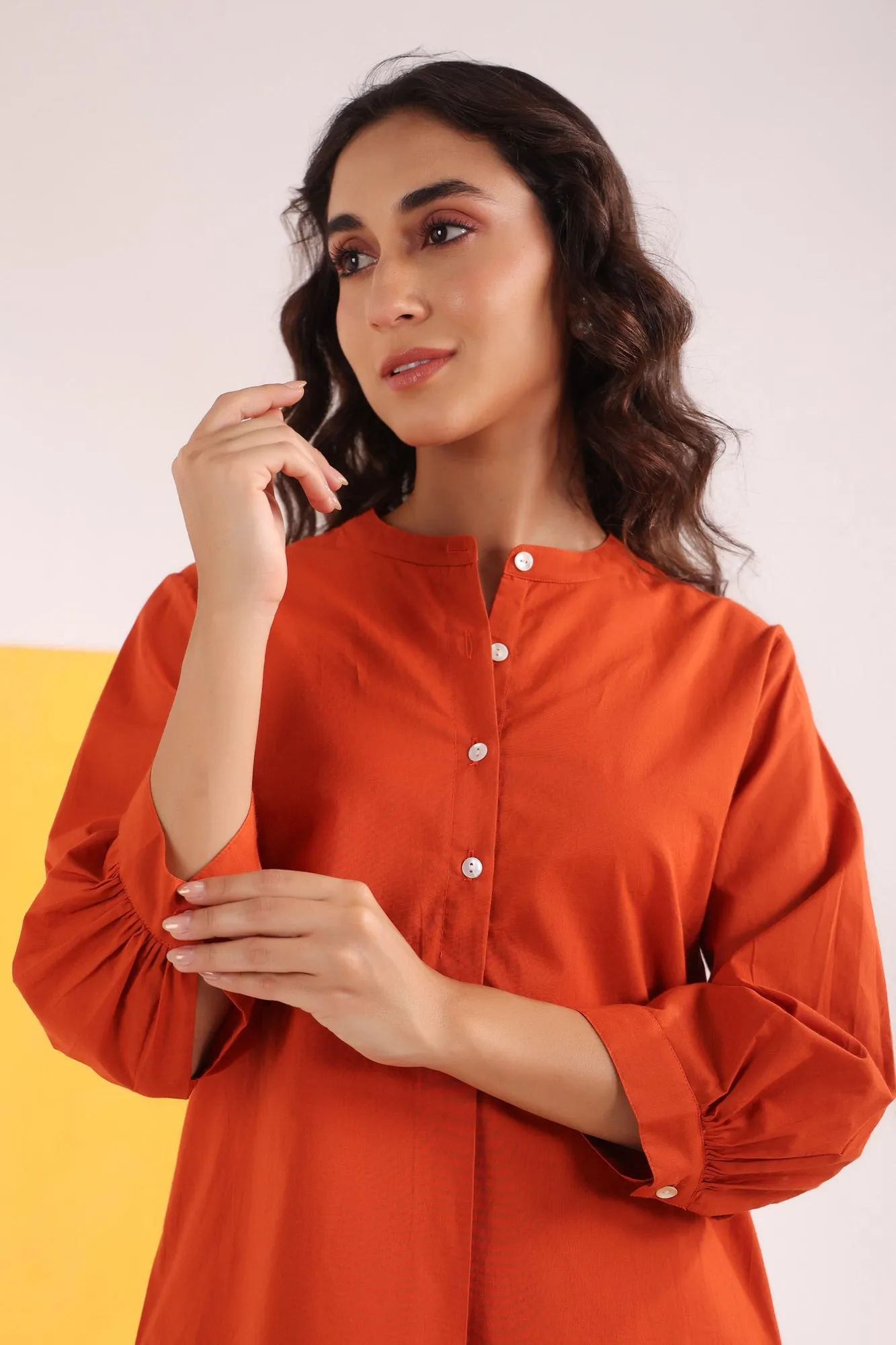 Burnt Orange Cotton Co-ord Set