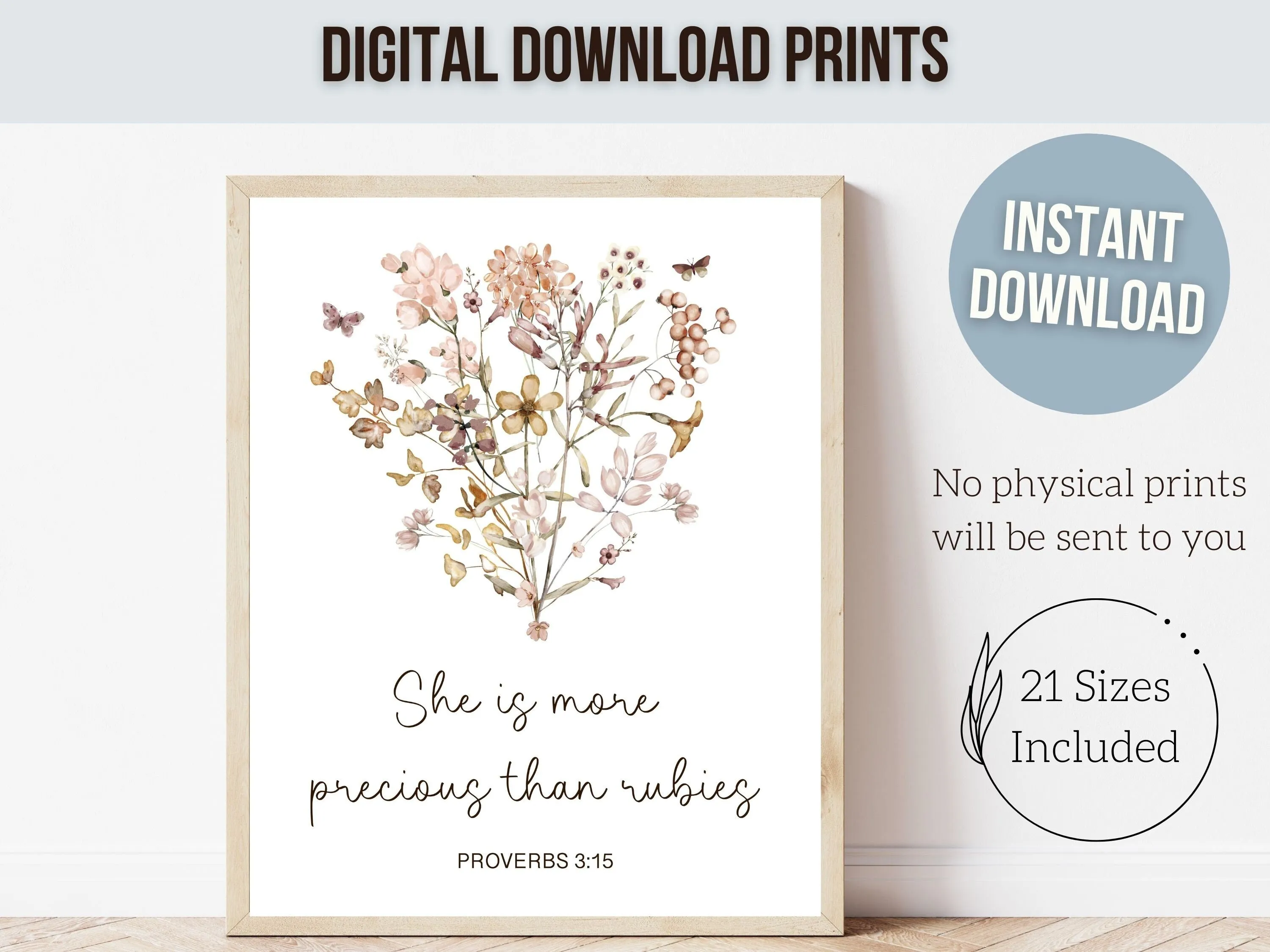 Christian Boho Nursery Print