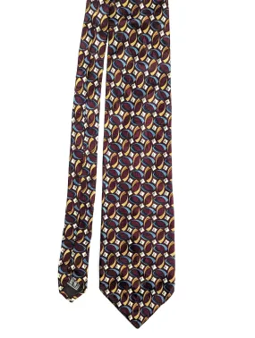 Classic Vintage Tie With Small Repeat Design