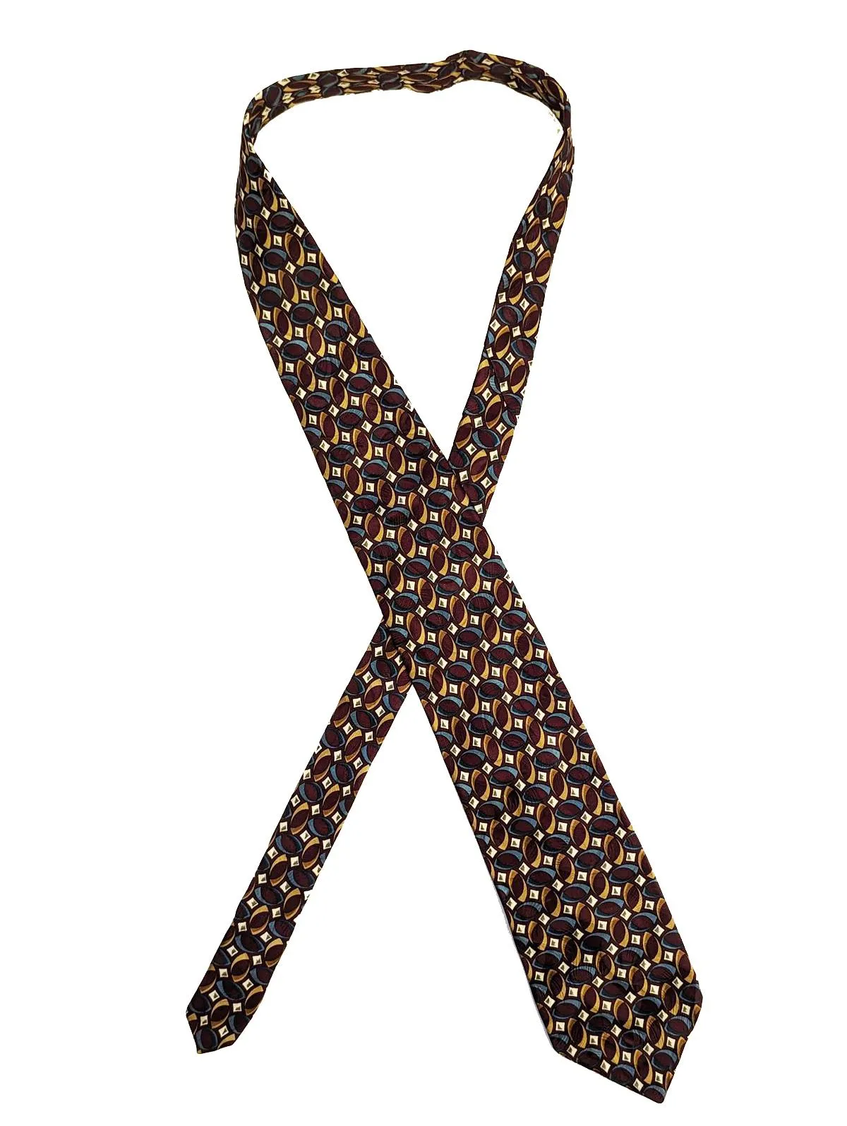 Classic Vintage Tie With Small Repeat Design