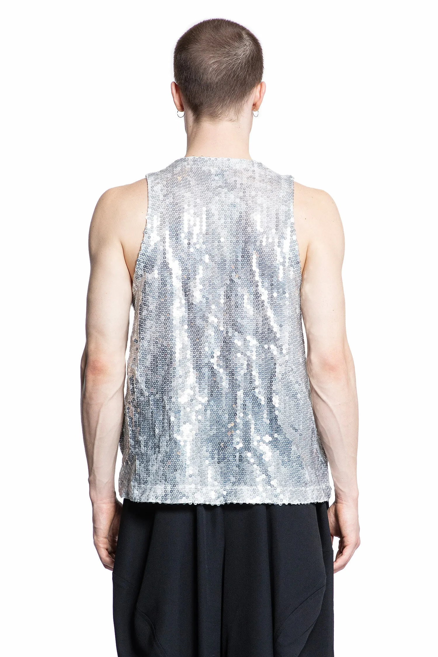 COMME DES GARCONS BLACK MAN SILVER T-SHIRTS & TANK TOPS
