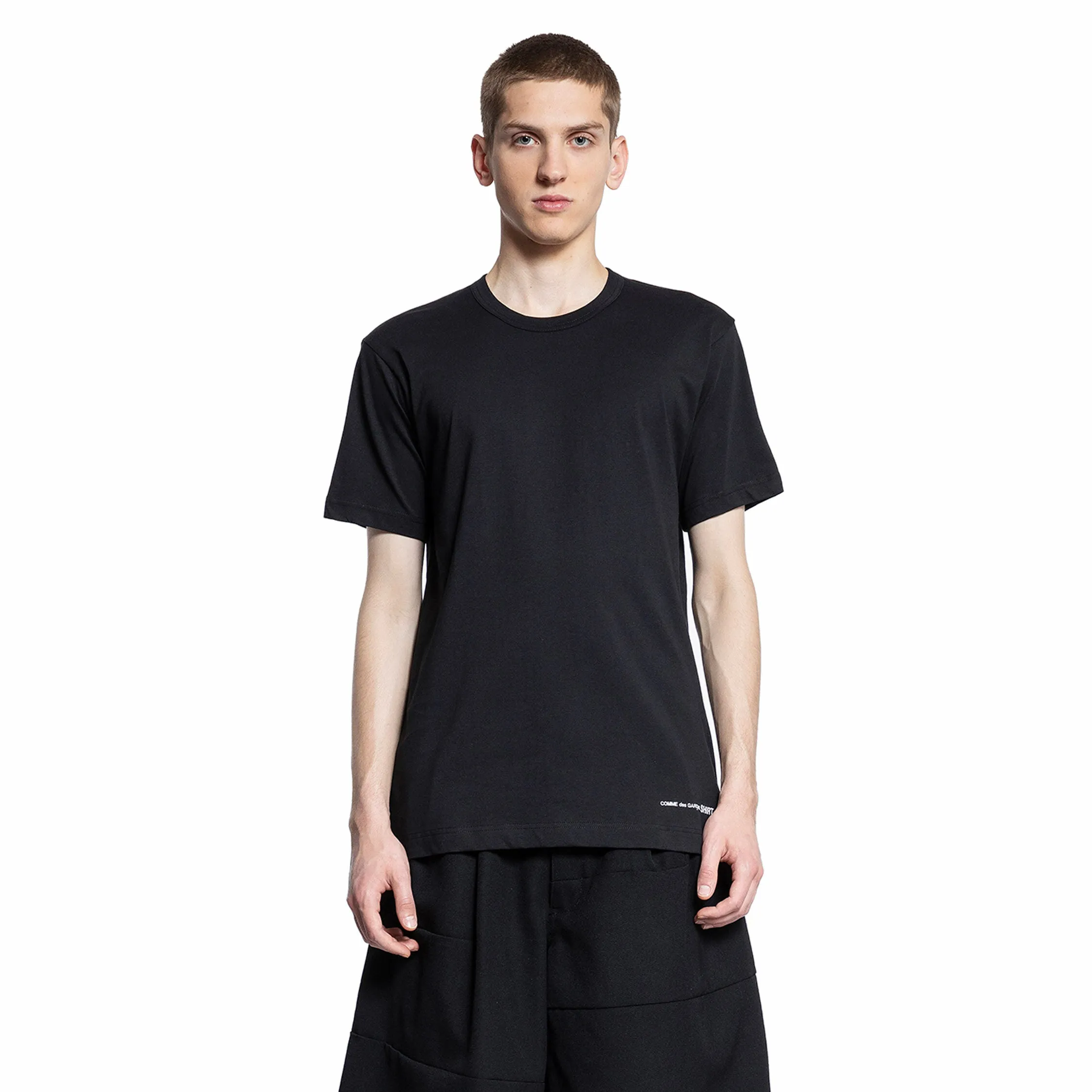 COMME DES GARCONS SHIRT MAN BLACK T-SHIRTS & TANK TOPS