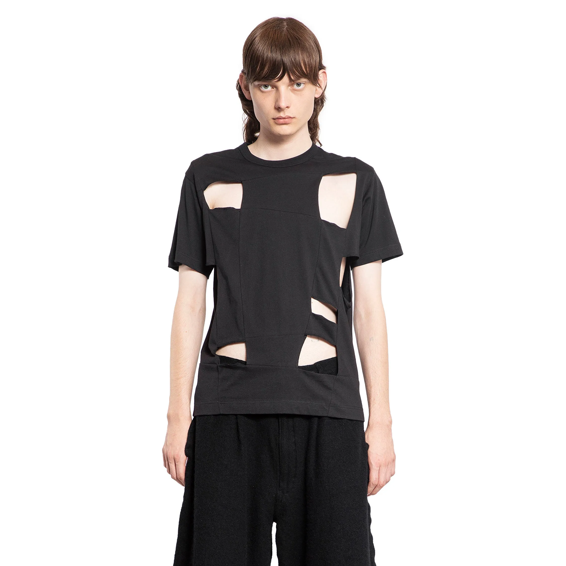 COMME DES GARCONS SHIRT MAN BLACK T-SHIRTS & TANK TOPS