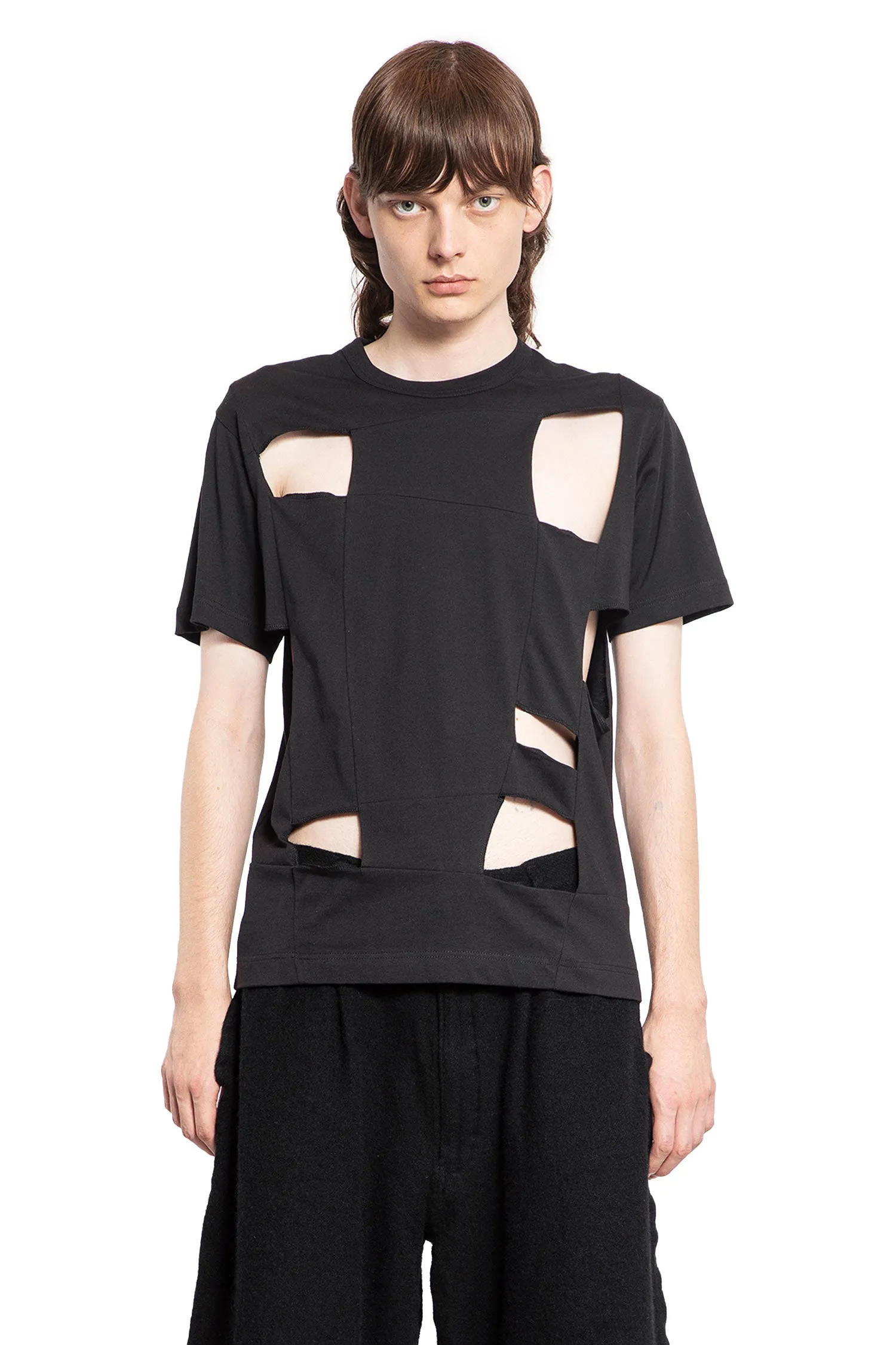 COMME DES GARCONS SHIRT MAN BLACK T-SHIRTS & TANK TOPS