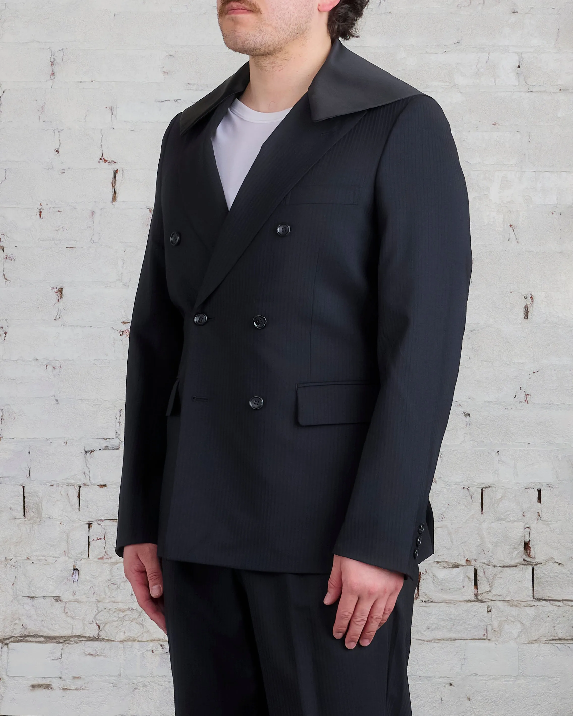 COMME des GARÇONS HOMME Plus DB Modular Flap Blazer Black