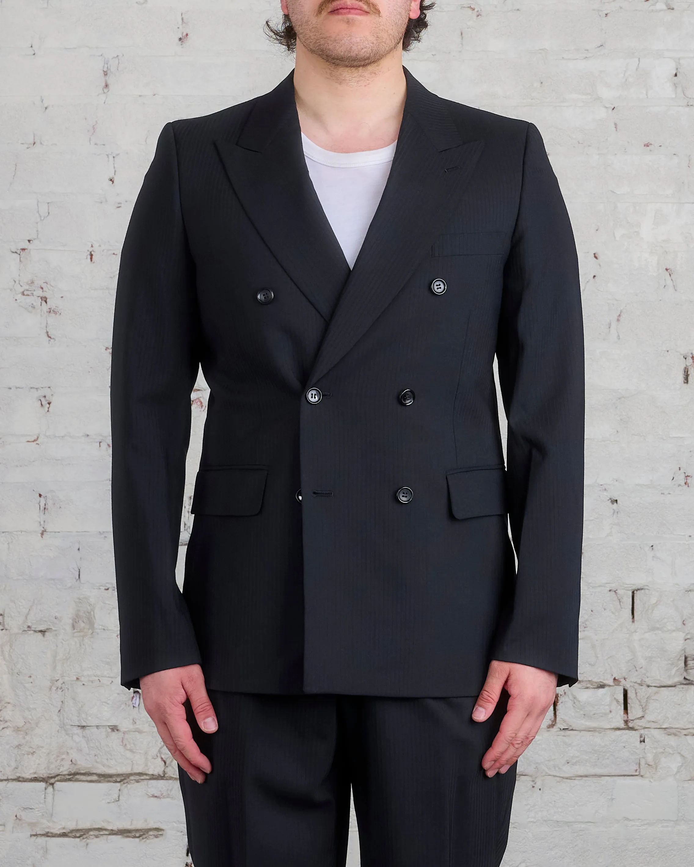 COMME des GARÇONS HOMME Plus DB Modular Flap Blazer Black