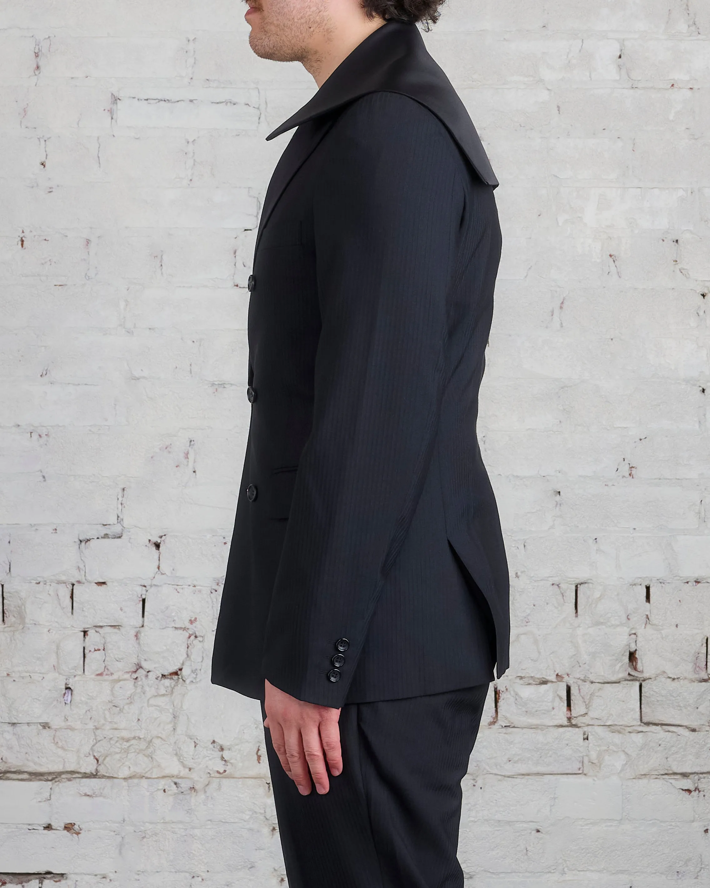 COMME des GARÇONS HOMME Plus DB Modular Flap Blazer Black