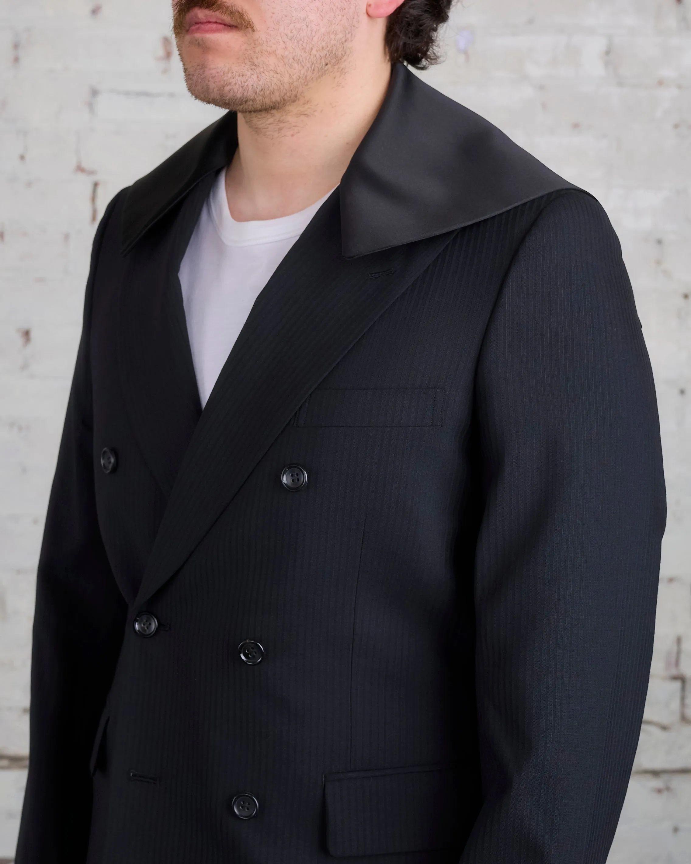 COMME des GARÇONS HOMME Plus DB Modular Flap Blazer Black