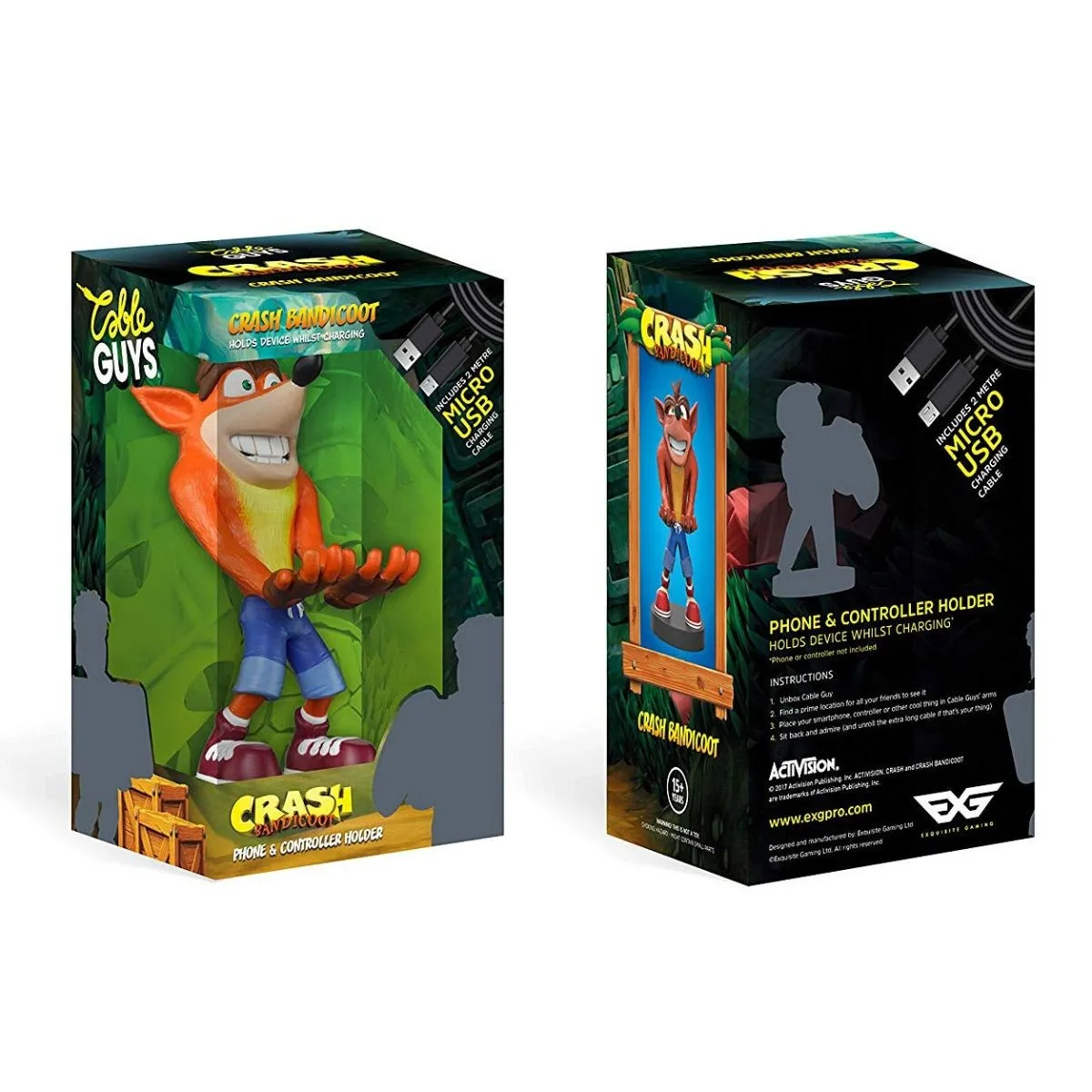 Crash Bandicoot Cable Guy Controller & Smartphone Stand
