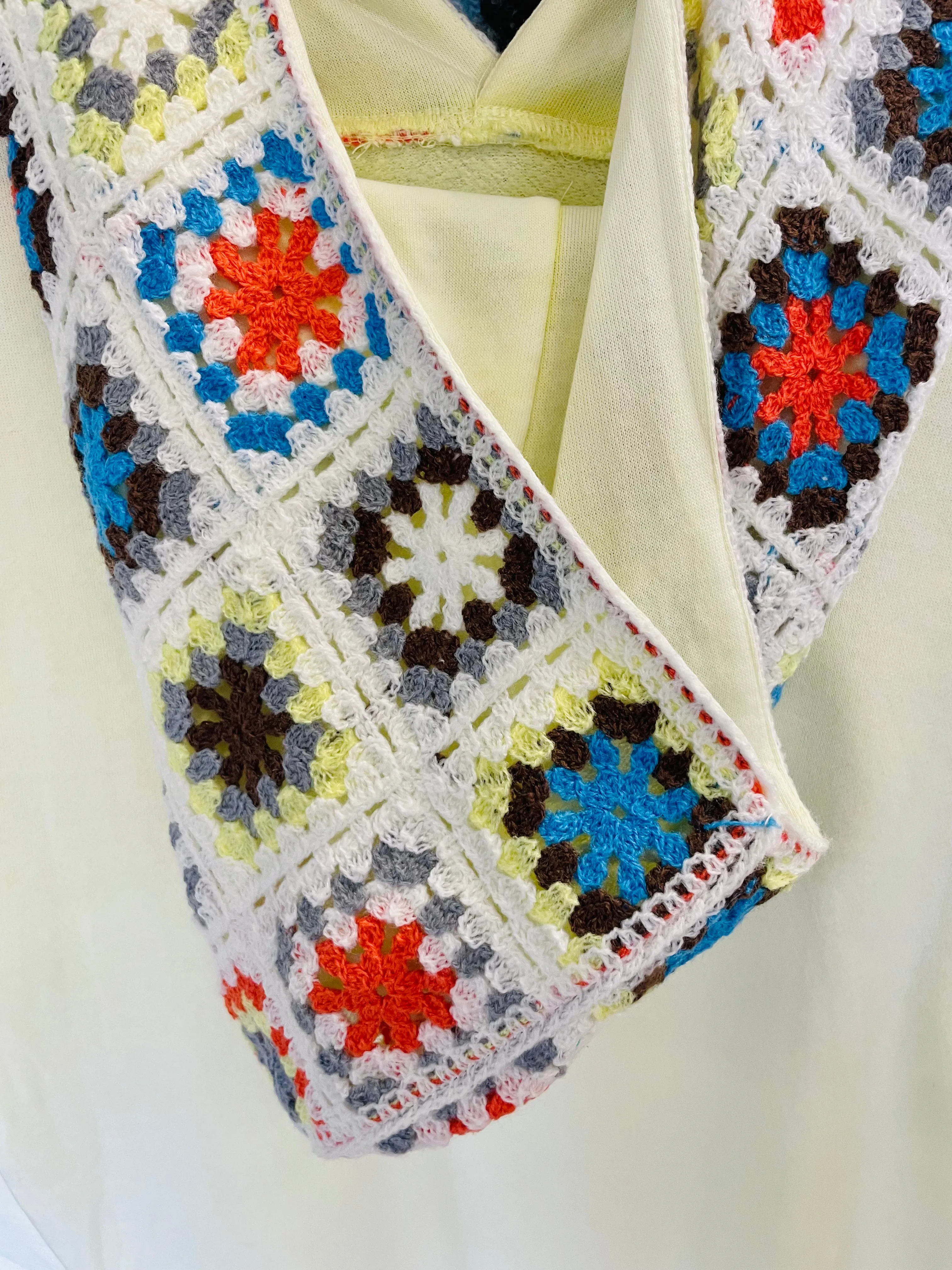 Crochet Ash Wash Hoodie
