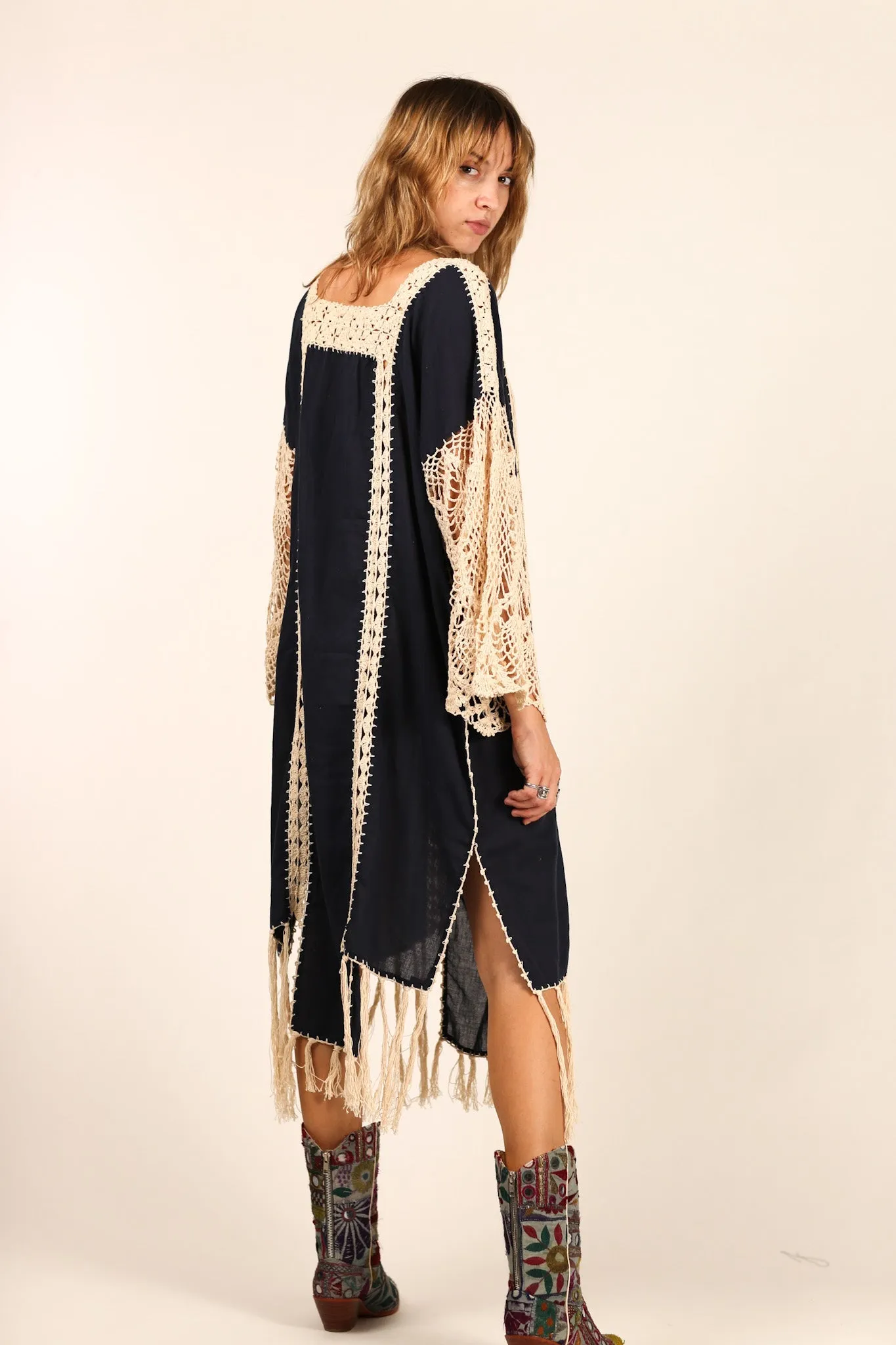 CROCHET SLEEVES KAFTAN HANNELI