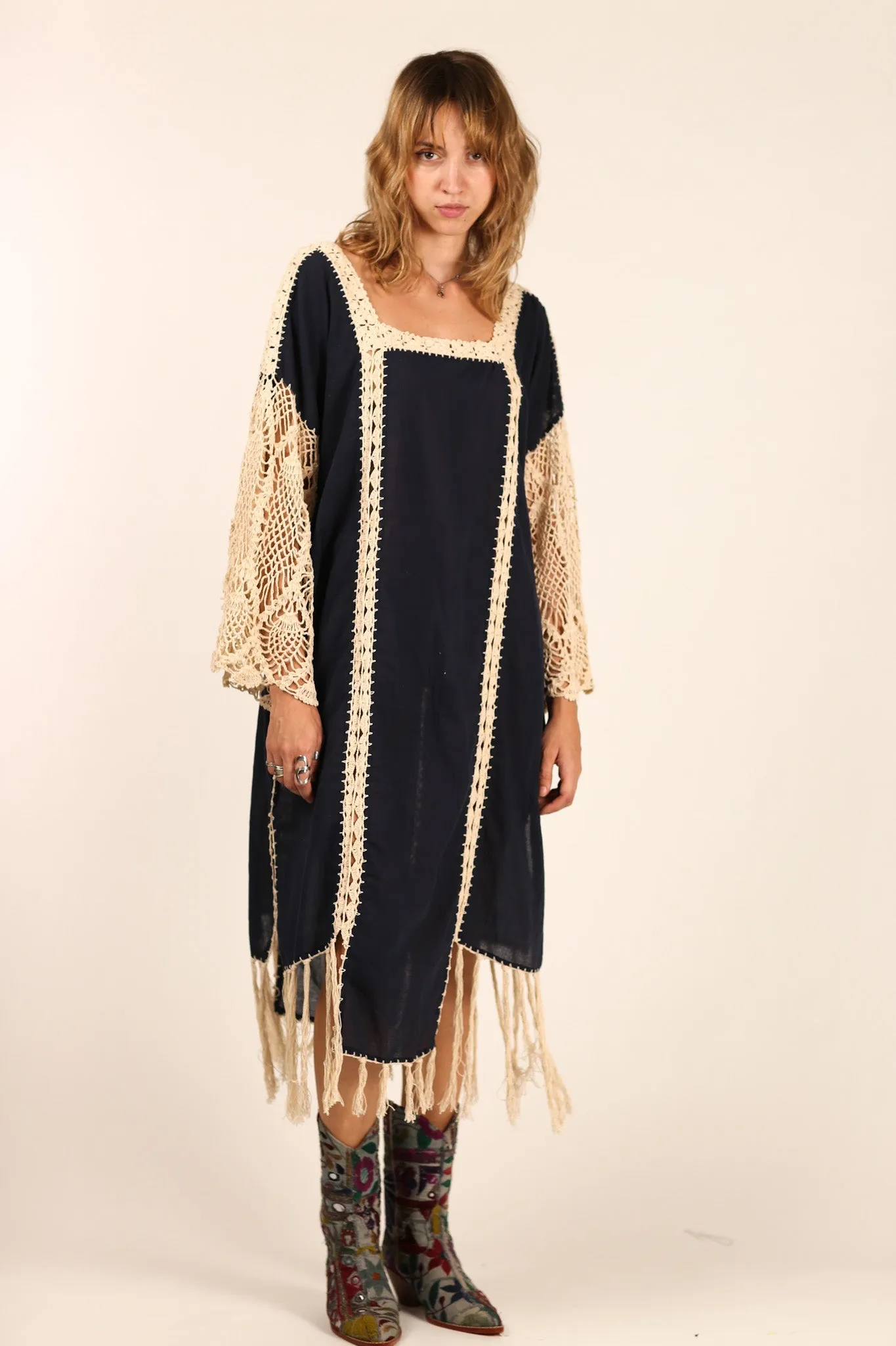 CROCHET SLEEVES KAFTAN HANNELI