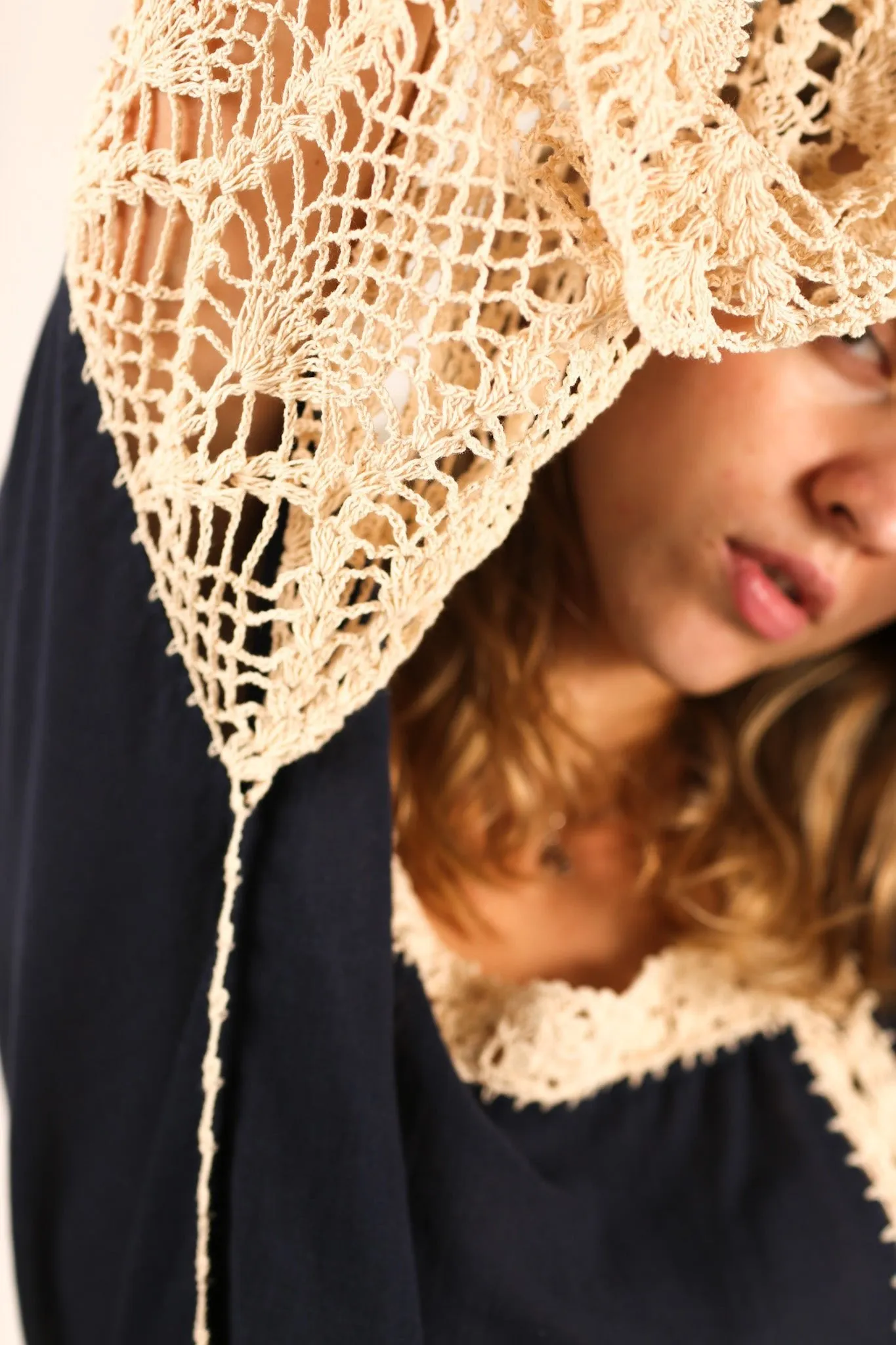 CROCHET SLEEVES KAFTAN HANNELI