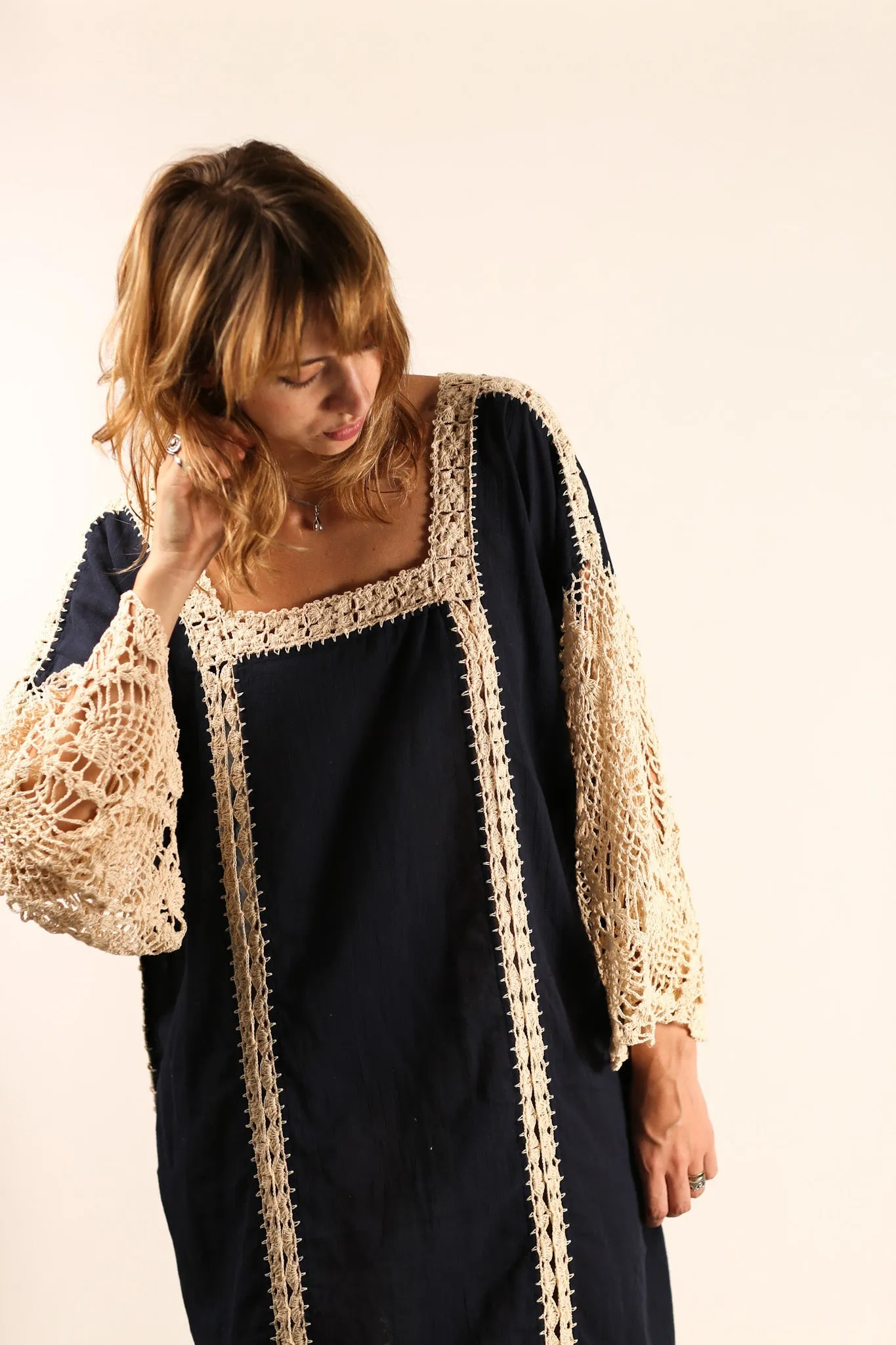 CROCHET SLEEVES KAFTAN HANNELI