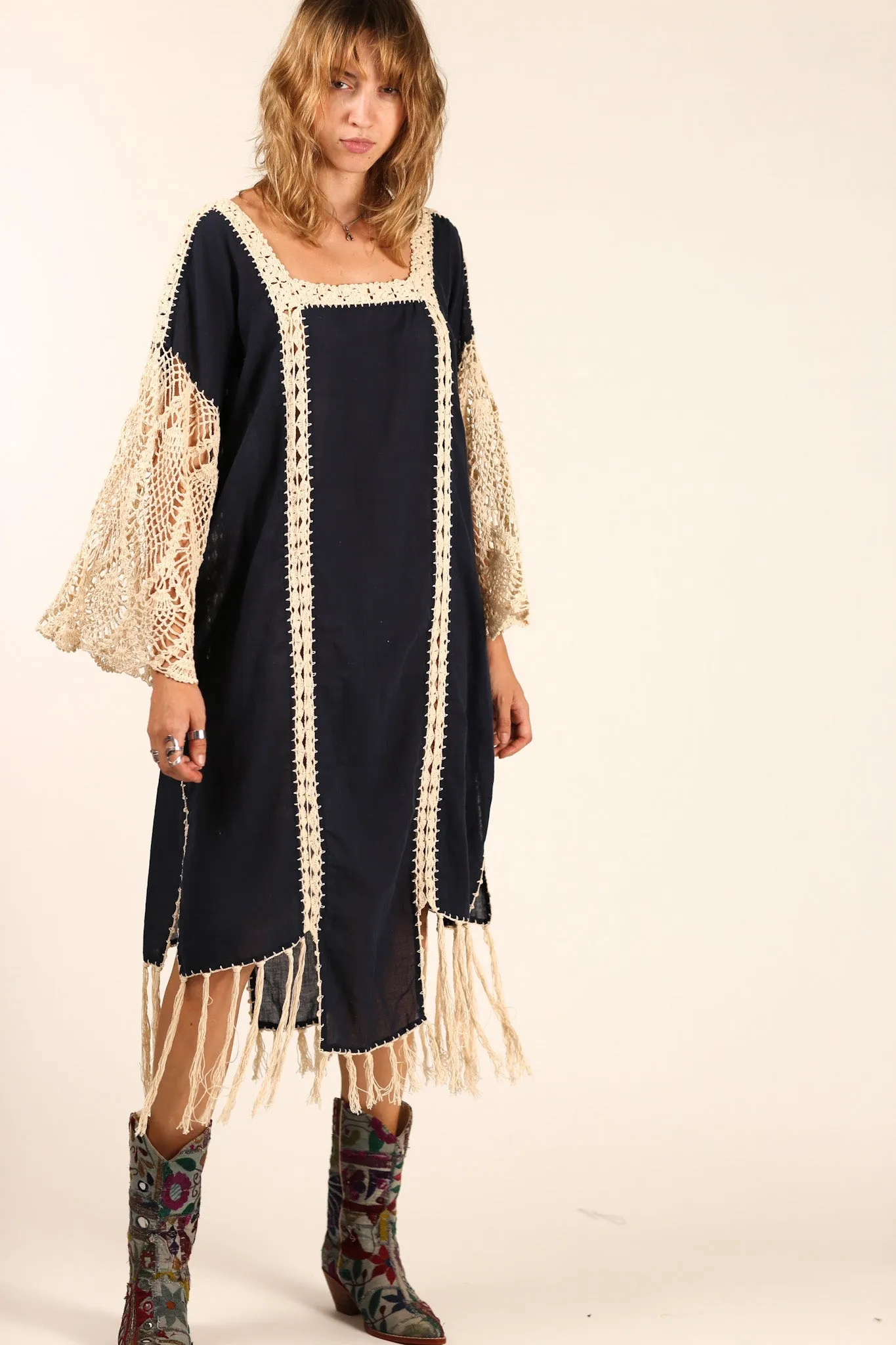 CROCHET SLEEVES KAFTAN HANNELI