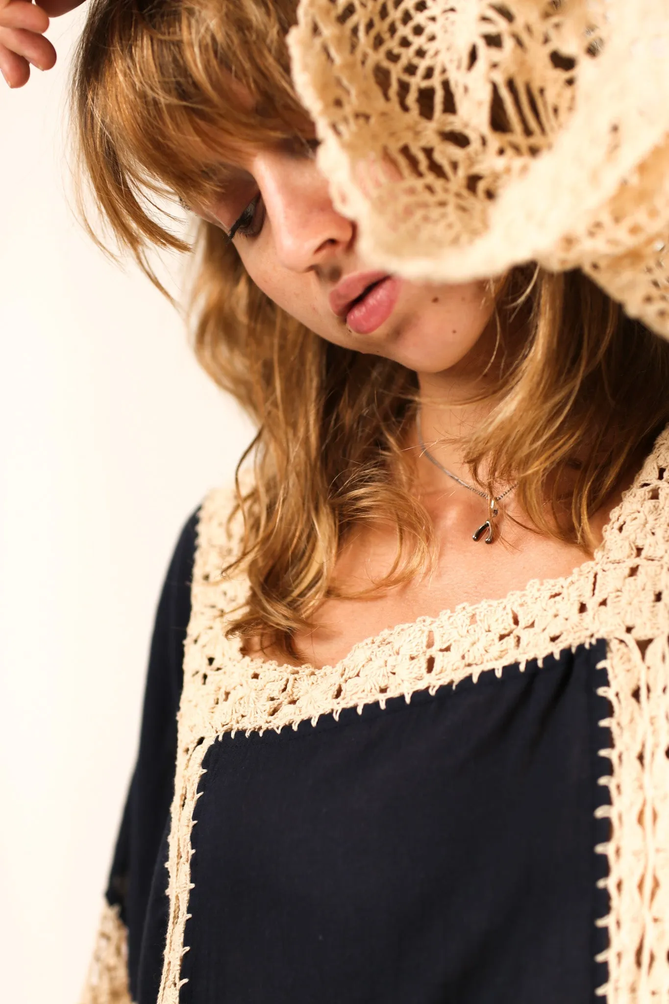 CROCHET SLEEVES KAFTAN HANNELI