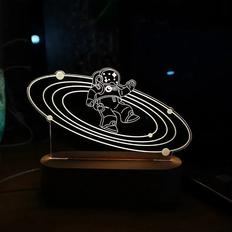 Custom Dimmable 3D Note Night Light