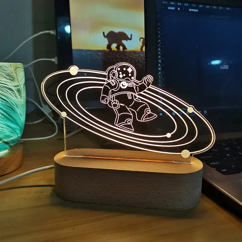 Custom Dimmable 3D Note Night Light