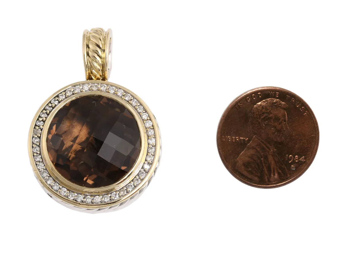 David Yurman Smoky Topaz and Diamond Enhancer