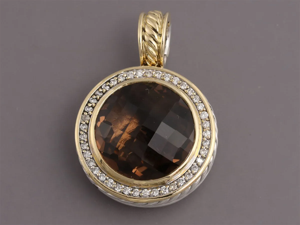 David Yurman Smoky Topaz and Diamond Enhancer
