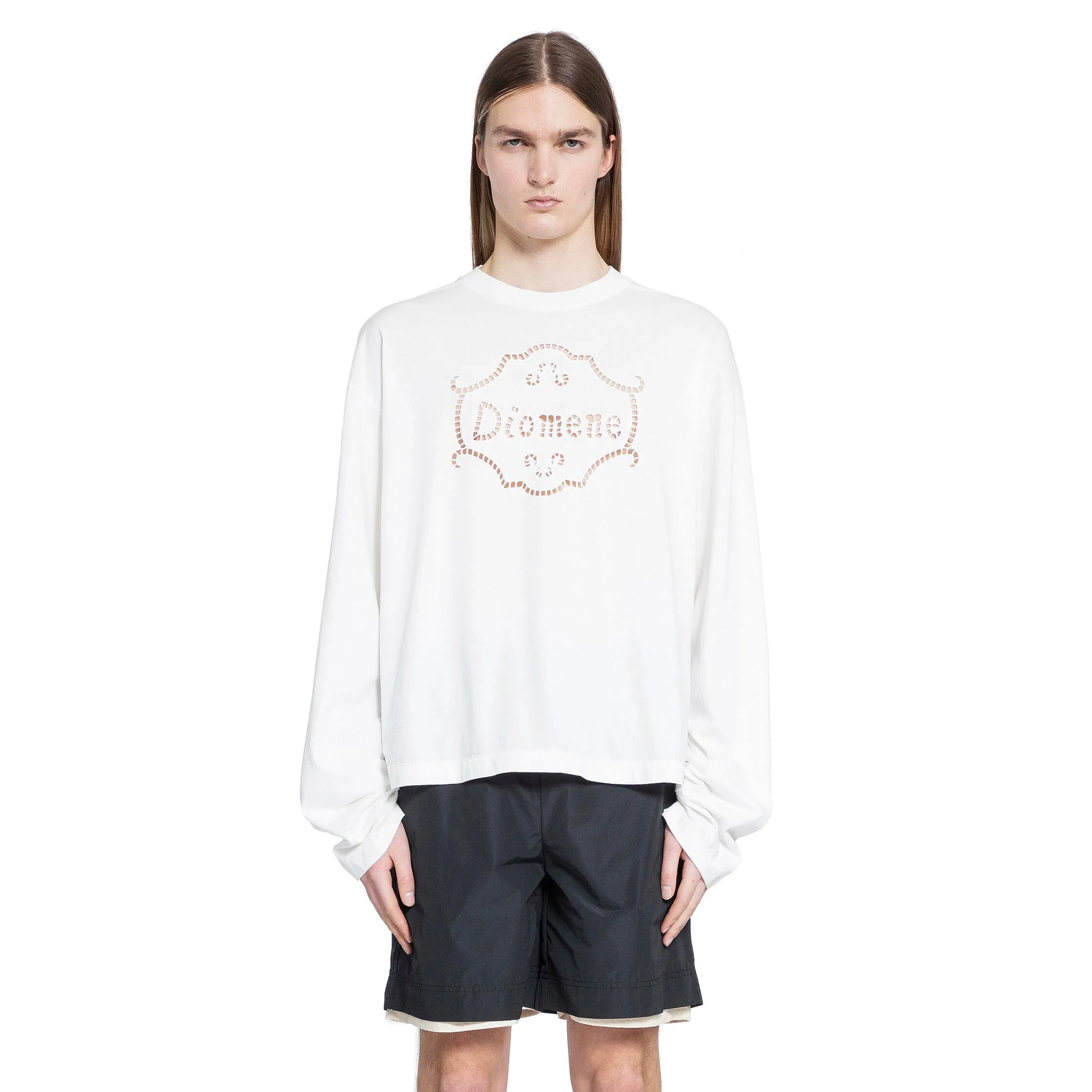 DIOMENE MAN WHITE T-SHIRTS & TANK TOPS