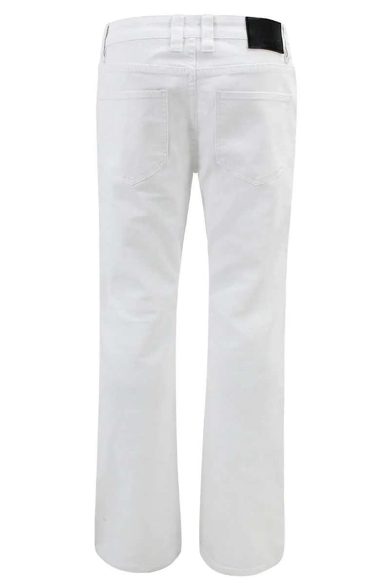 DL1512 Bootcut Rip & Repair Colored Jeans