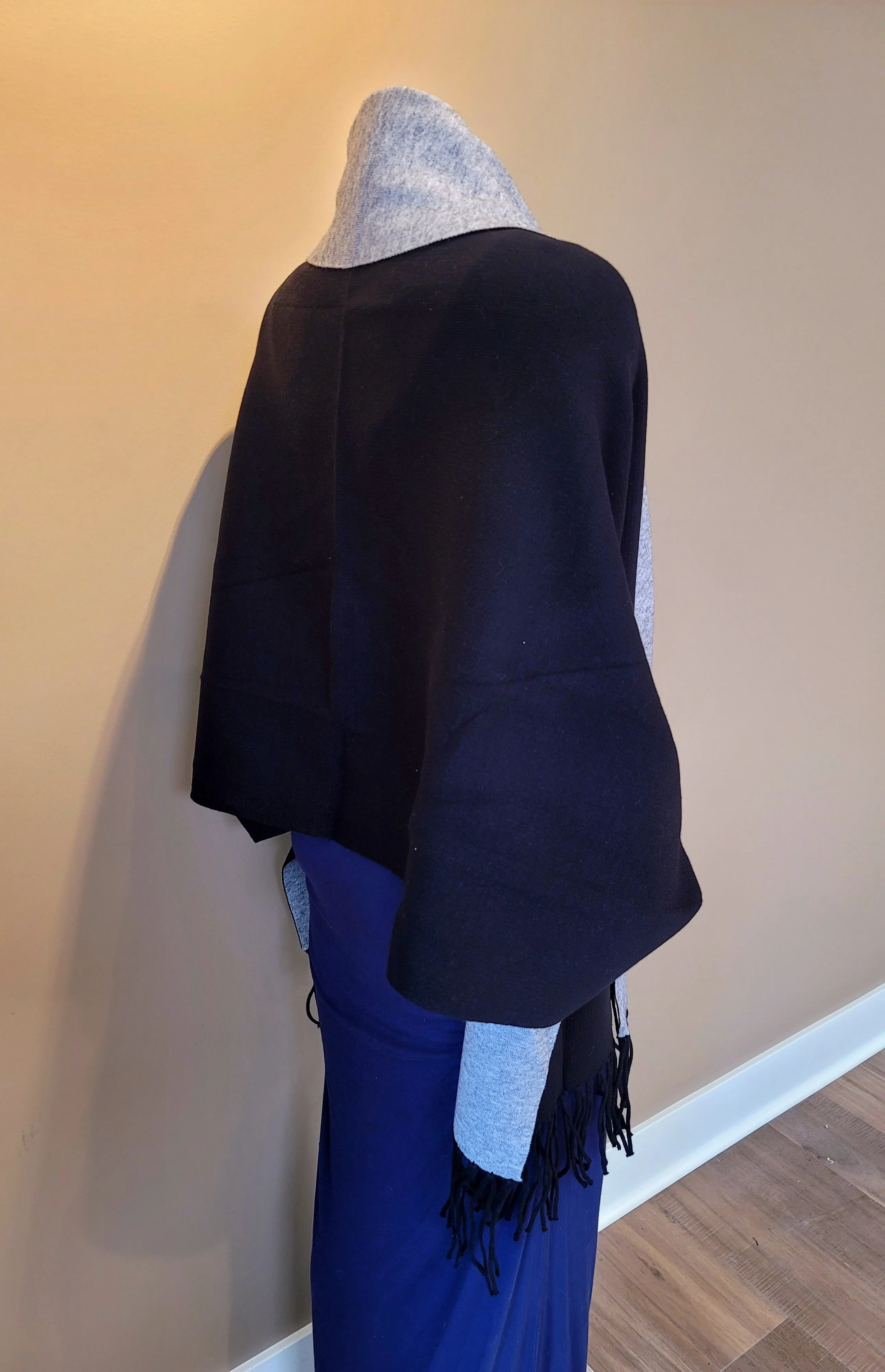 Embroidered Sleeved Shawl