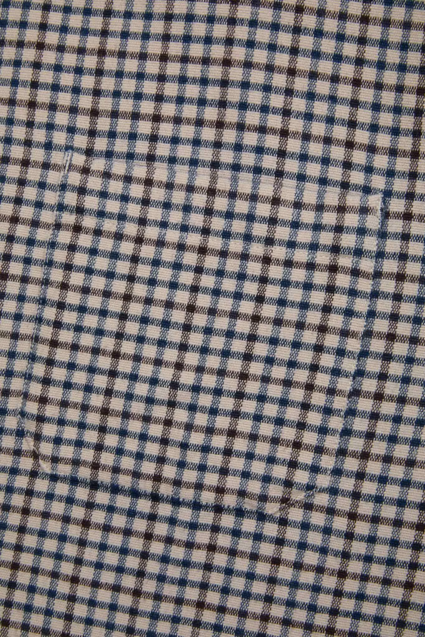 Flat Hem Workshirt - Beige Check