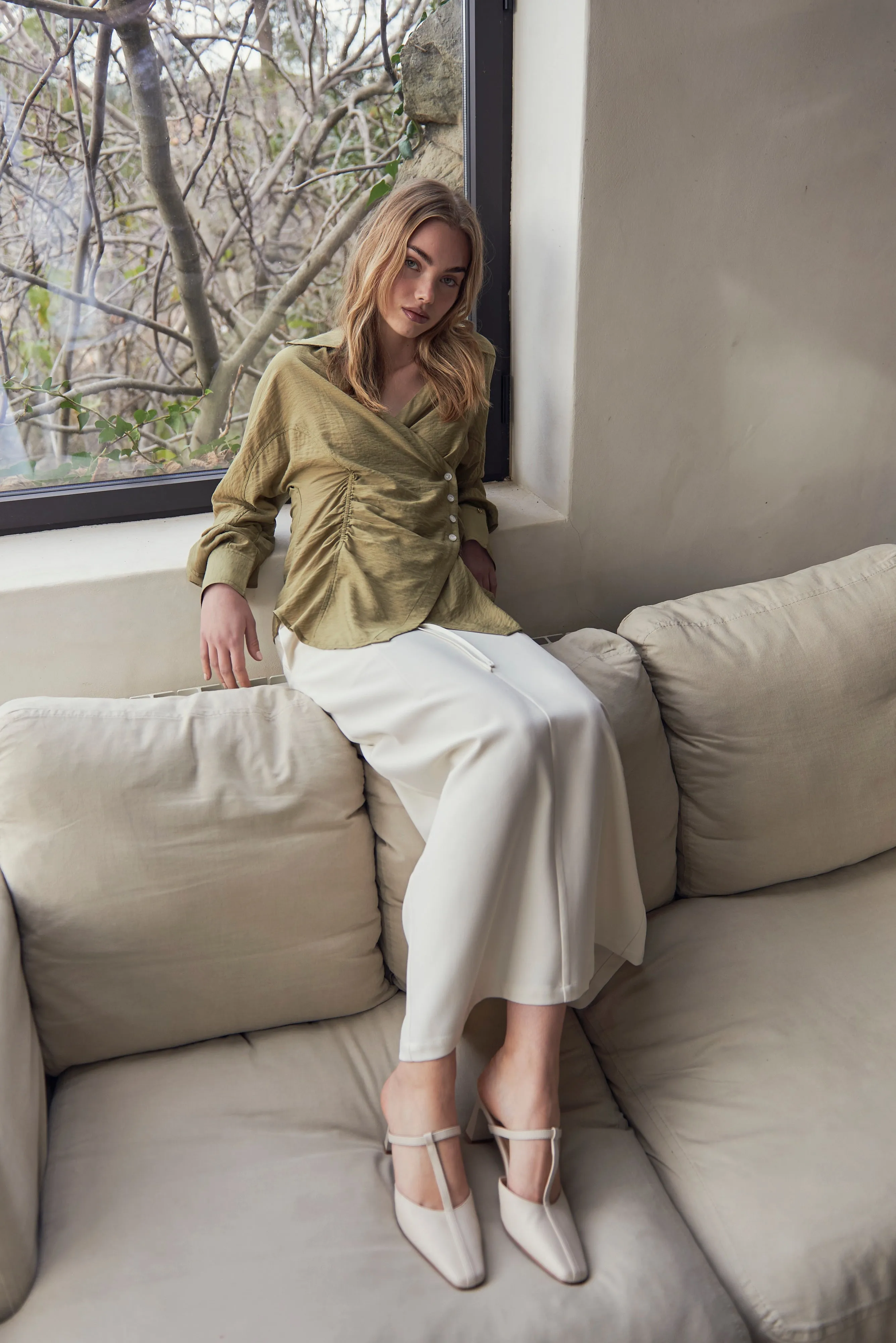 FLORA BLOUSE GREEN