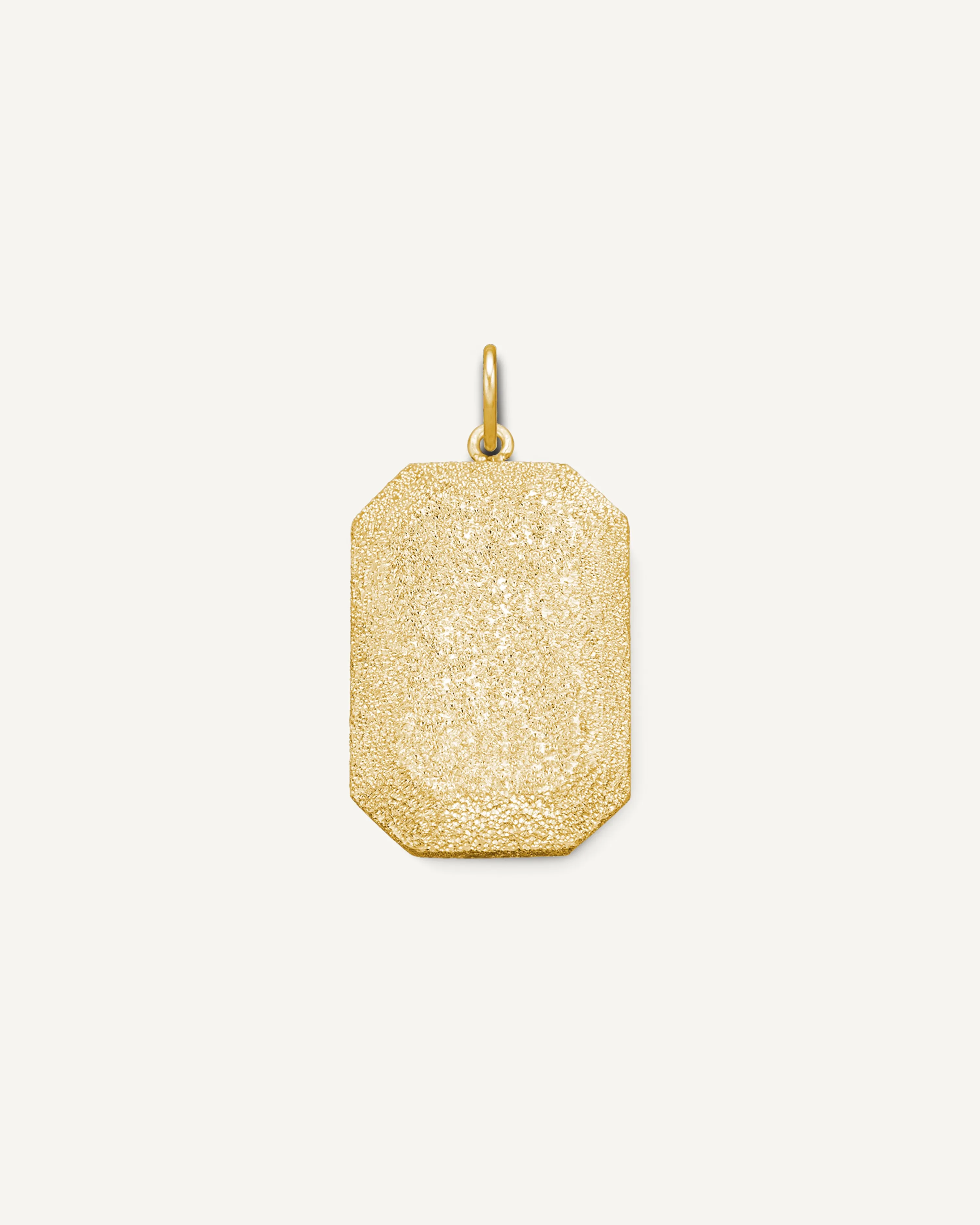 Florentine Finish Emerald Cut Pendant