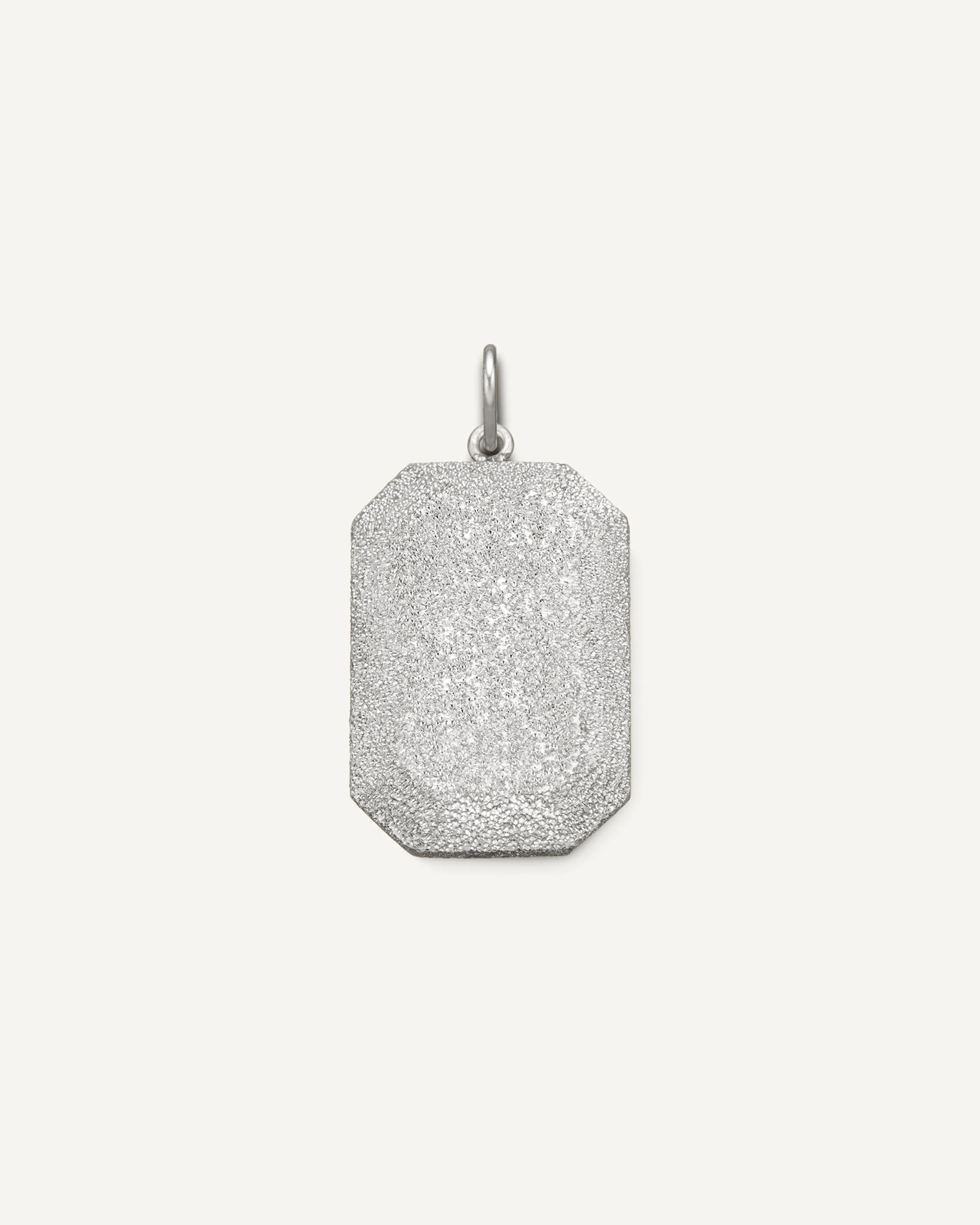 Florentine Finish Emerald Cut Pendant