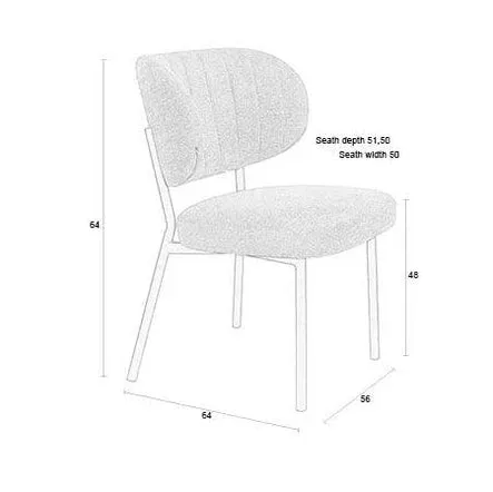 Foxford Leona Dining Chair - Olive