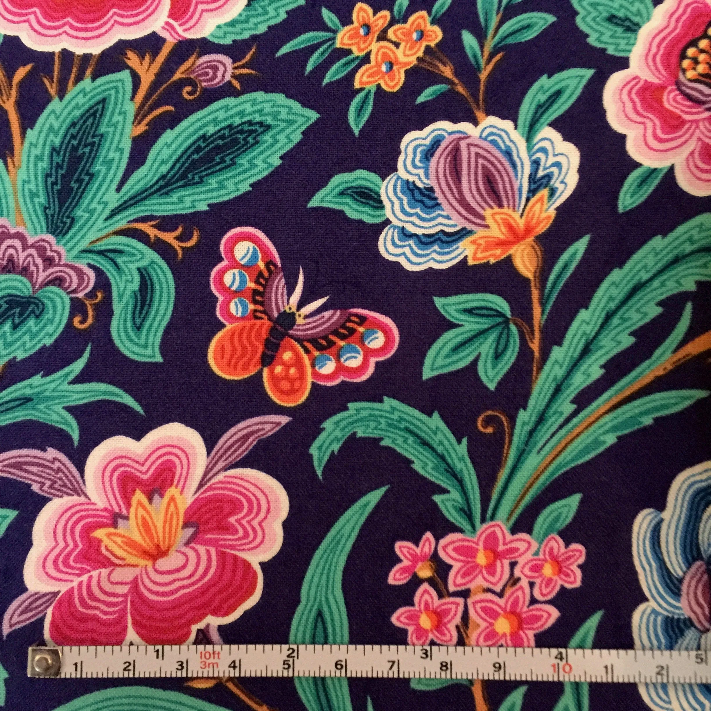Free Spirit - Stories and Songbirds - Skylark - Moon Indigo.Priced per 25cm