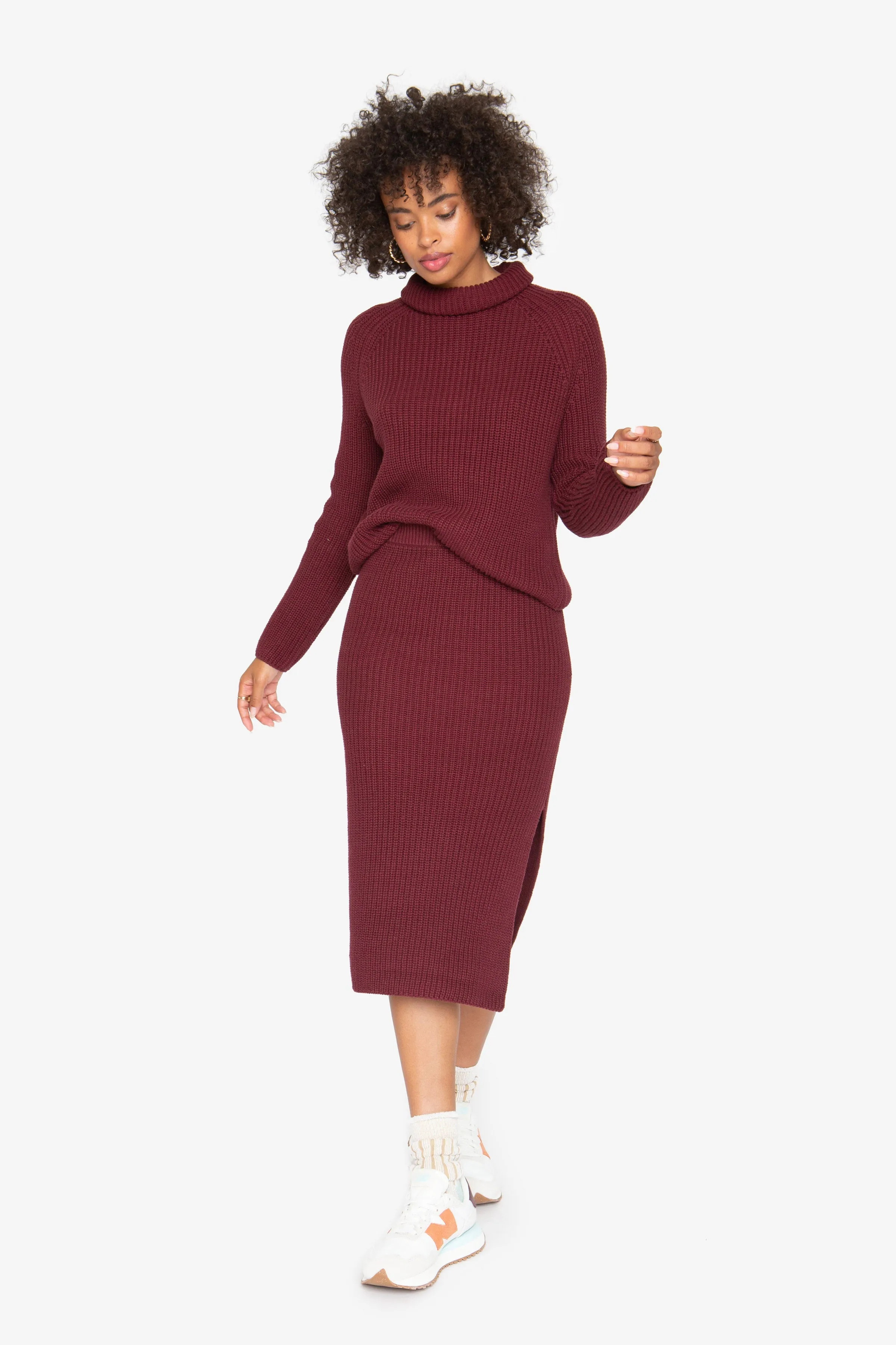 Gia Turtleneck - Wine