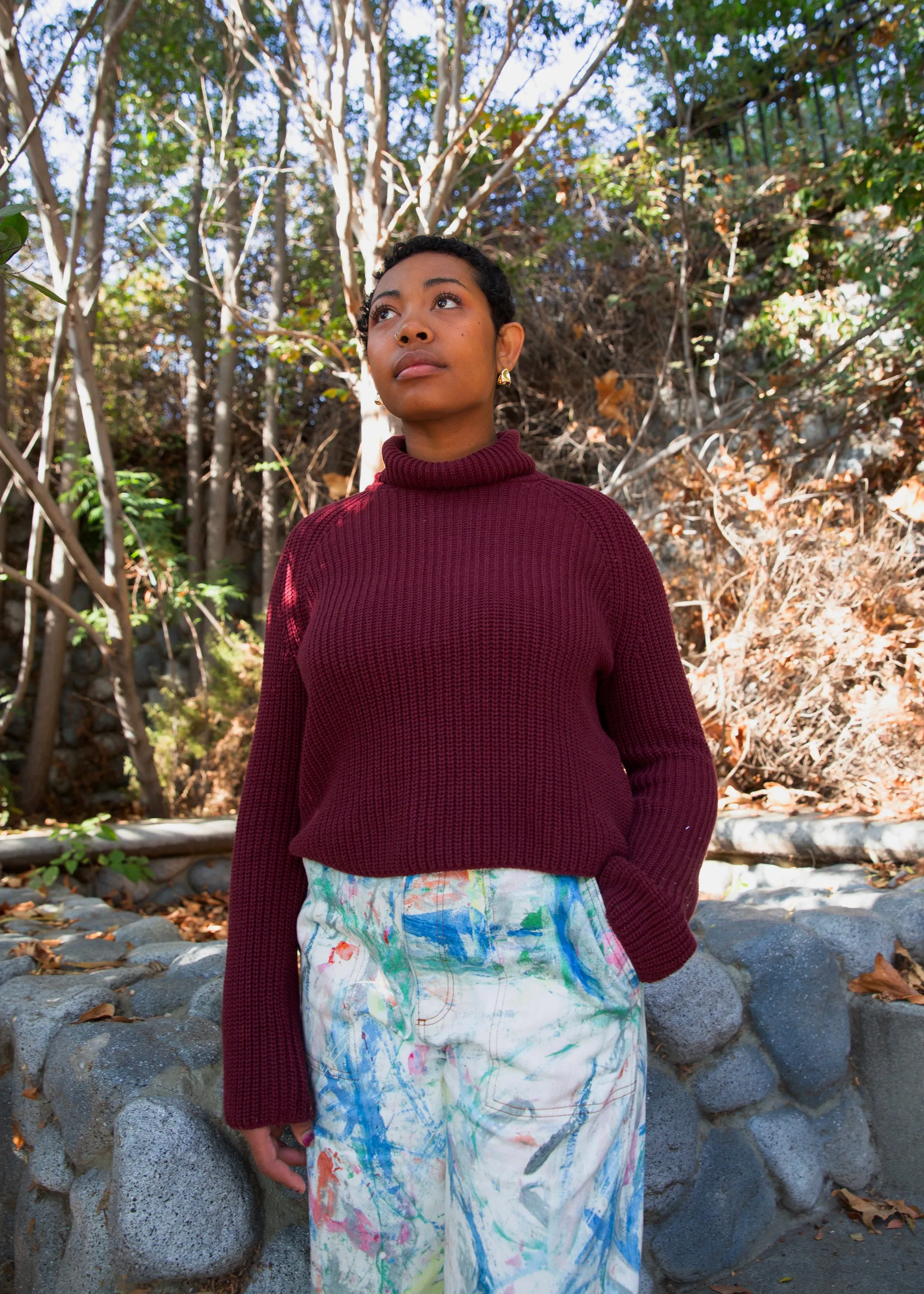 Gia Turtleneck - Wine