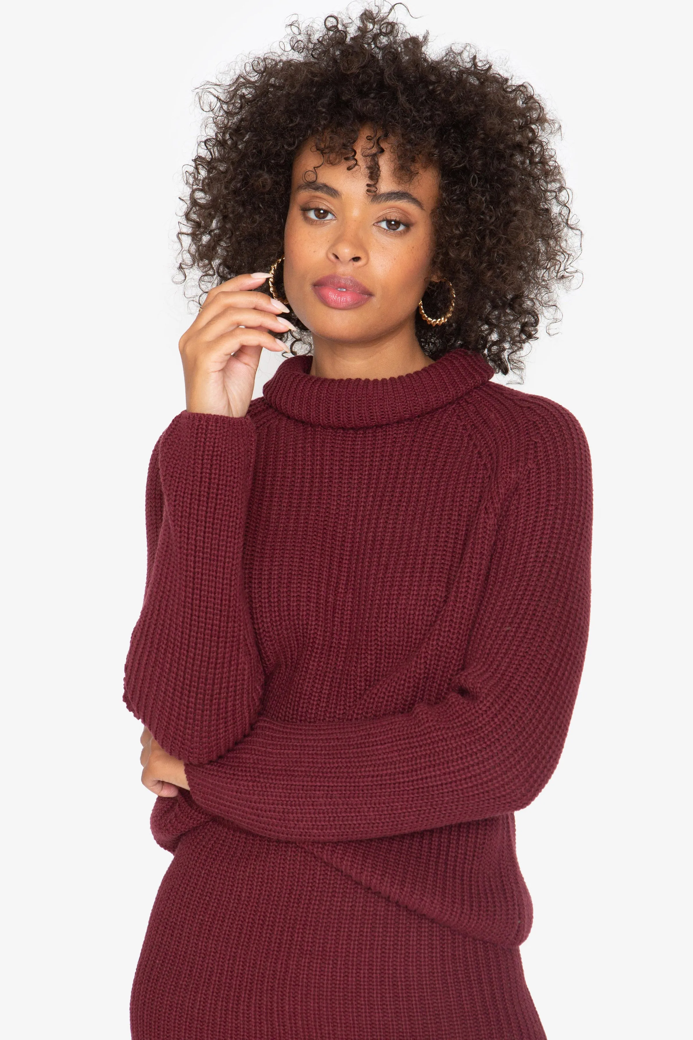 Gia Turtleneck - Wine