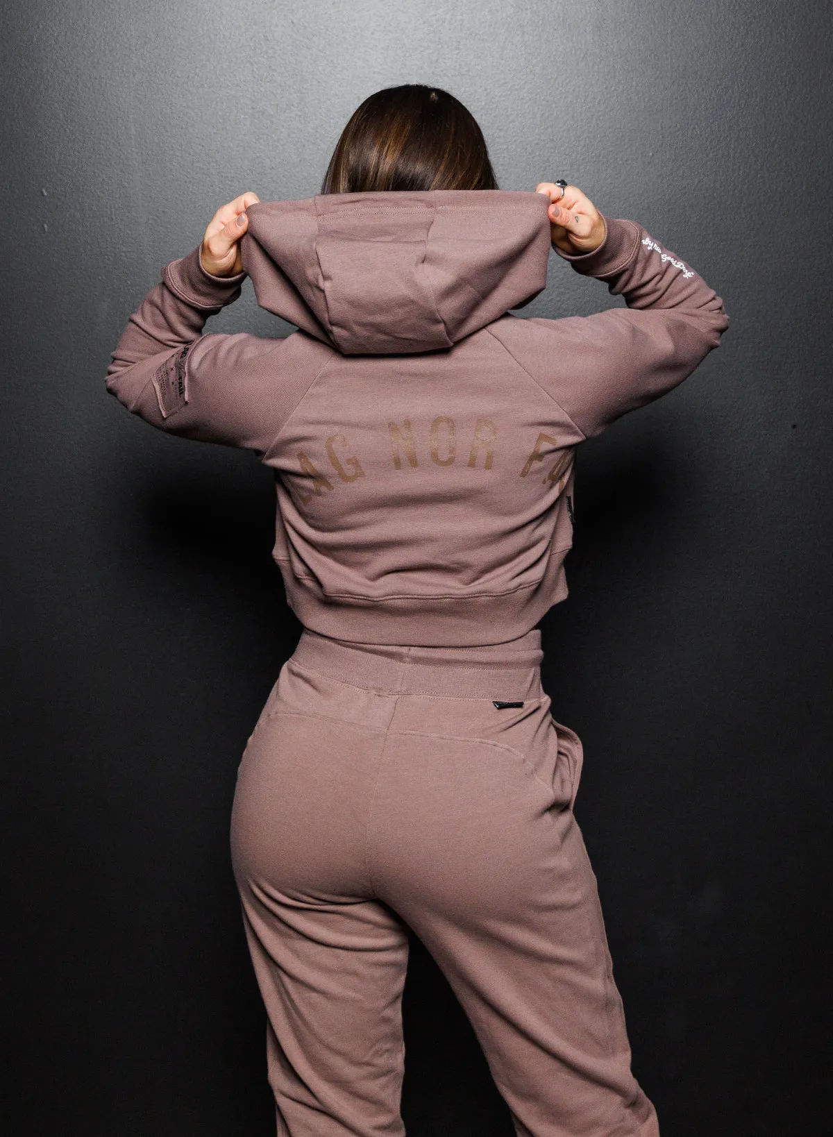 GOOD DAYS CROP HOODIE - EARTH
