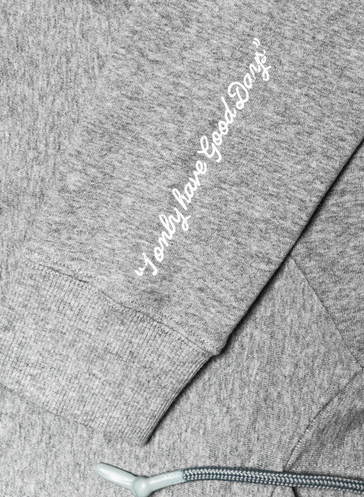 GOOD DAYS CROP HOODIE - GREY
