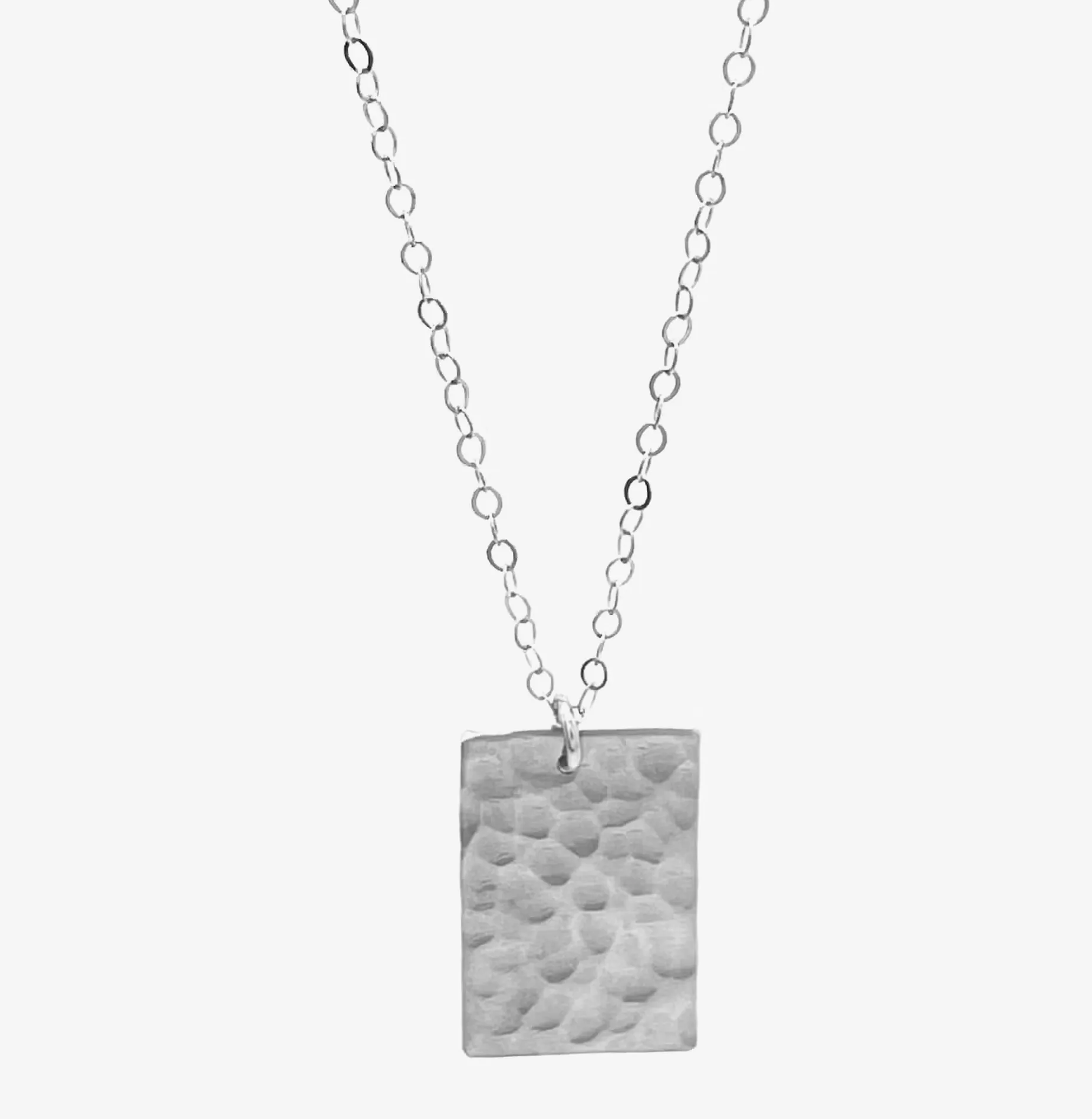 Hammered Rectangle Necklace {Pre-Order}