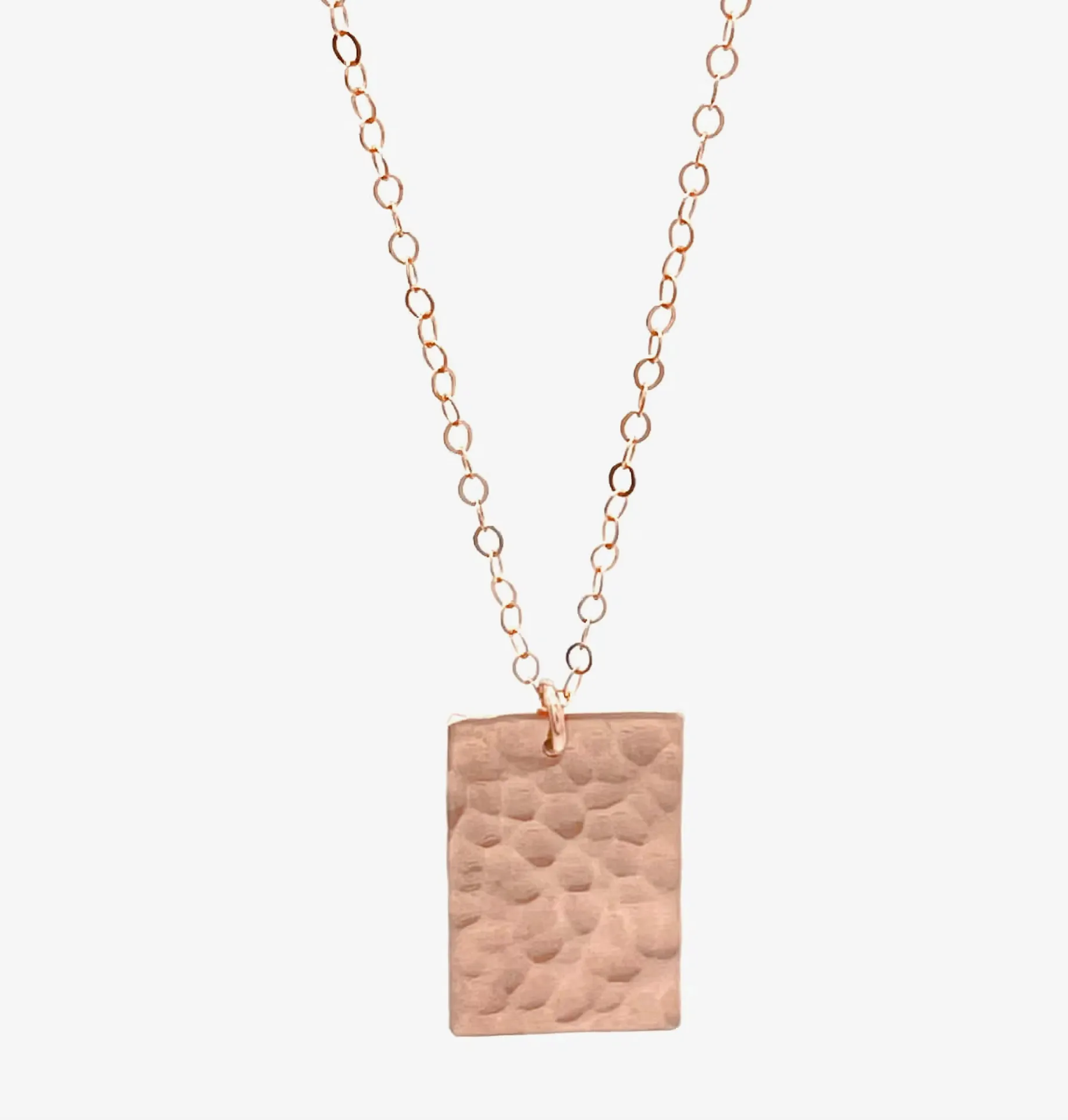 Hammered Rectangle Necklace {Pre-Order}