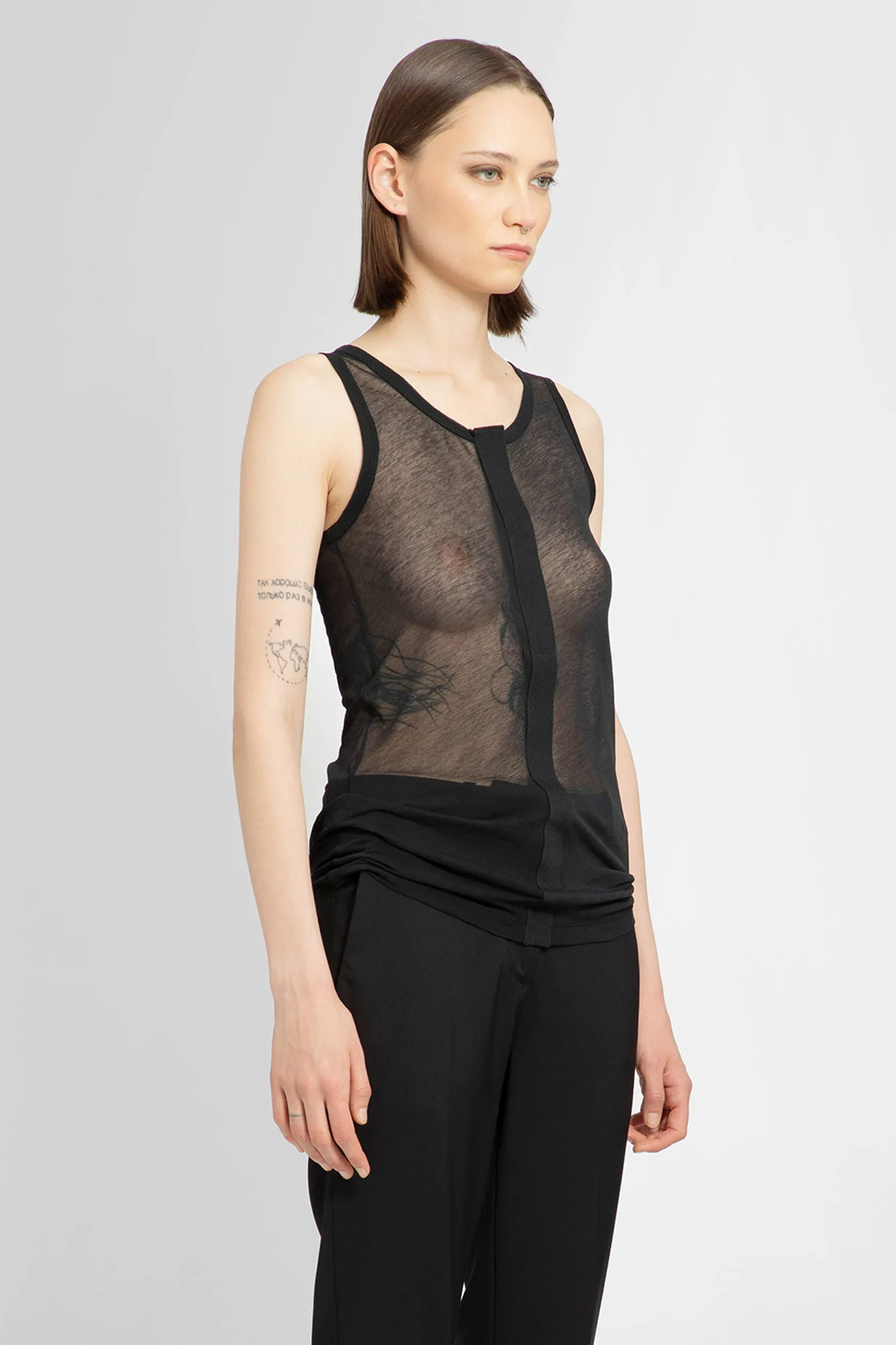 HELMUT LANG WOMAN BLACK TOPS