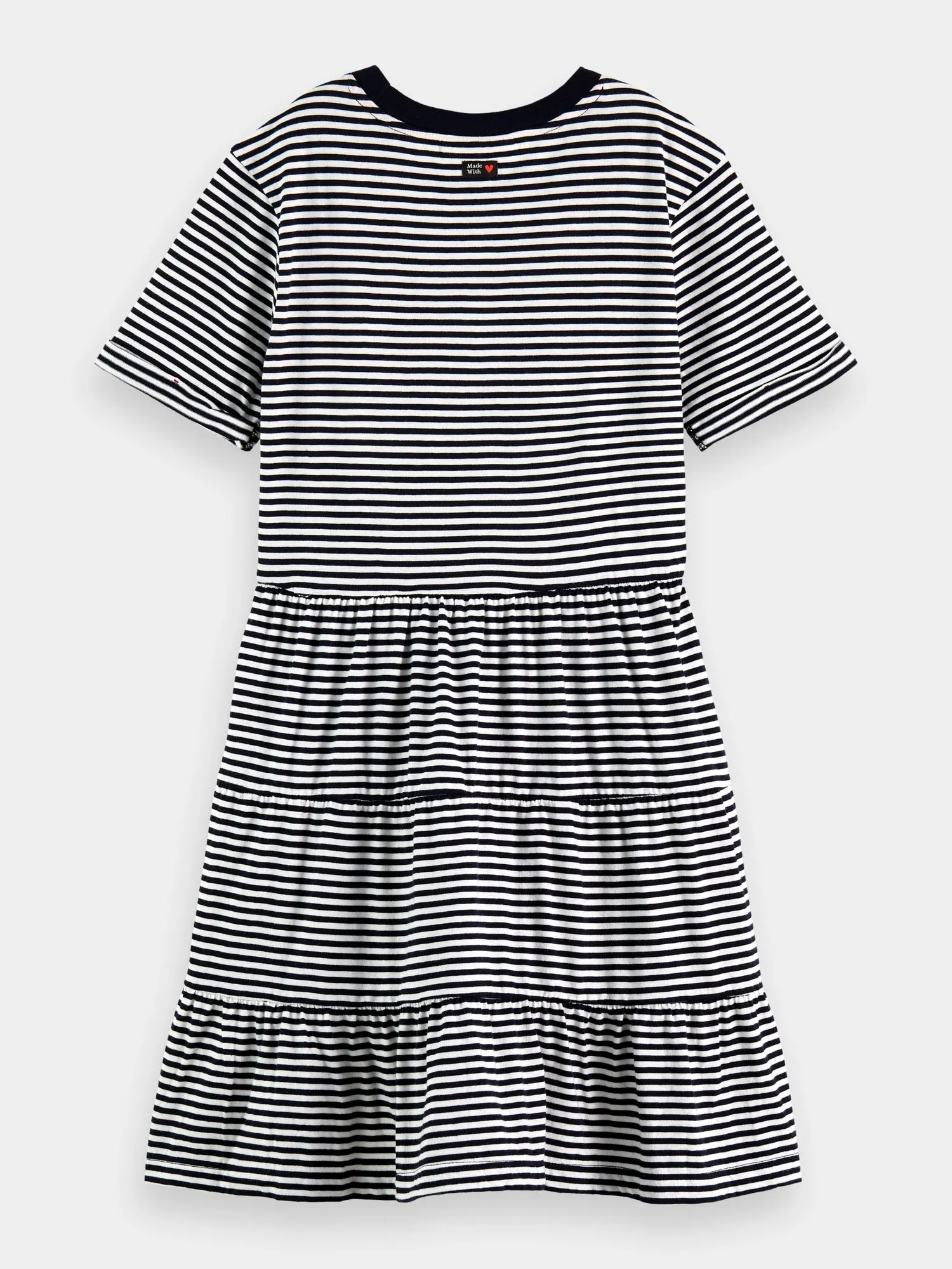 Kids - Tiered striped mini dress