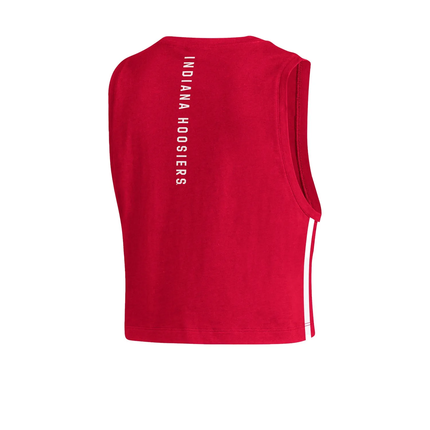 Ladies Indiana Hoosiers Adidas Crop Tank