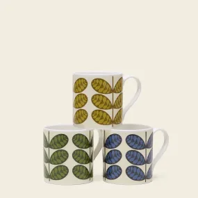 Large Mug Set of 3 - Botanica Stem