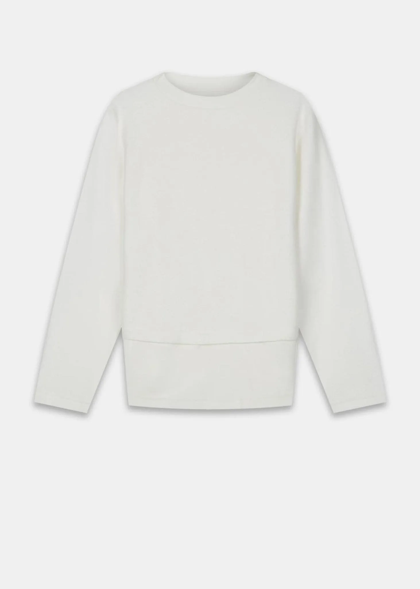 Les Basics X Gloverall Le Boat Neck Sweat White